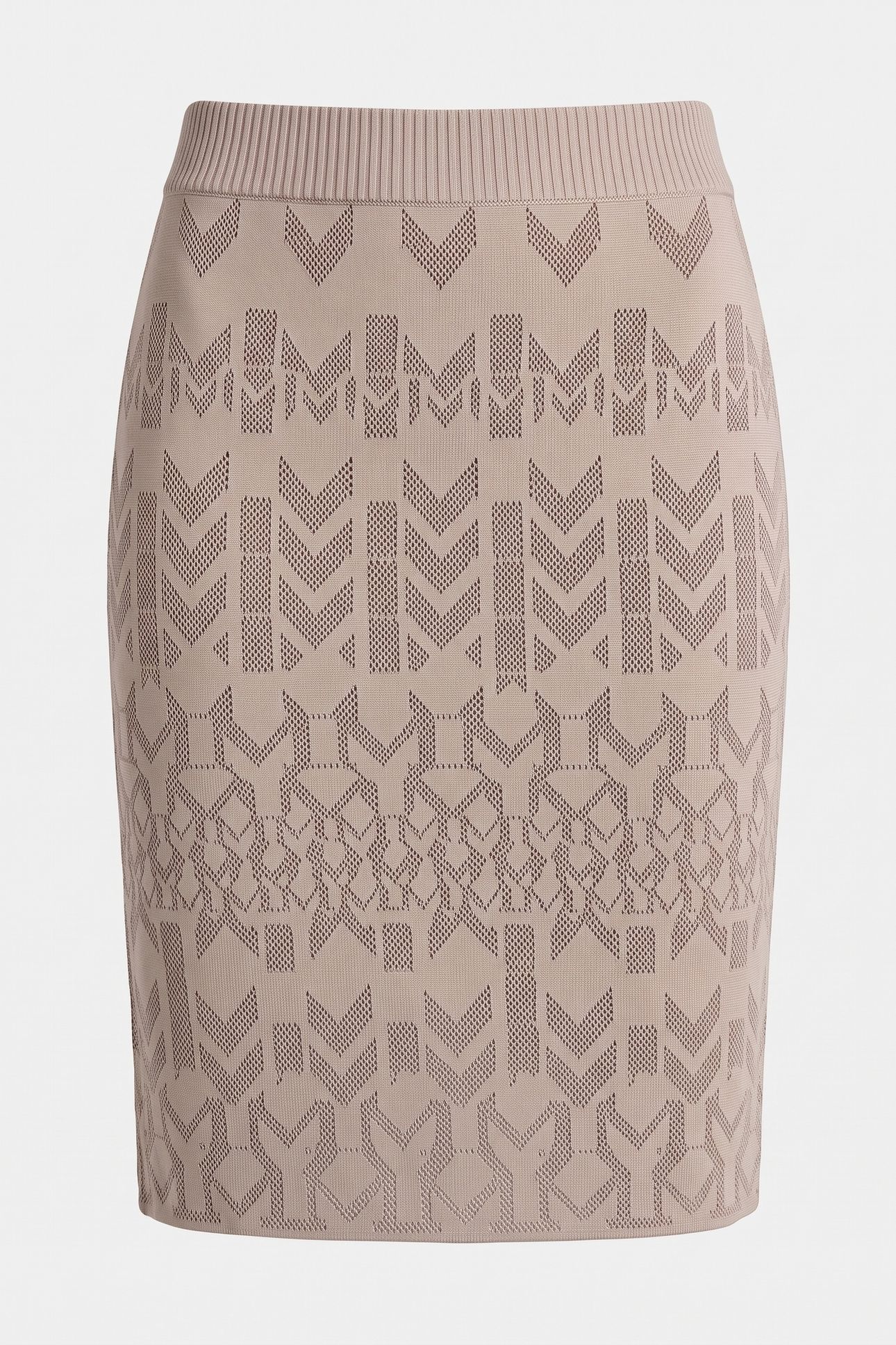 BILLIE MONOGRAM SKIR GEOM M BUFF TAUPE /D 3