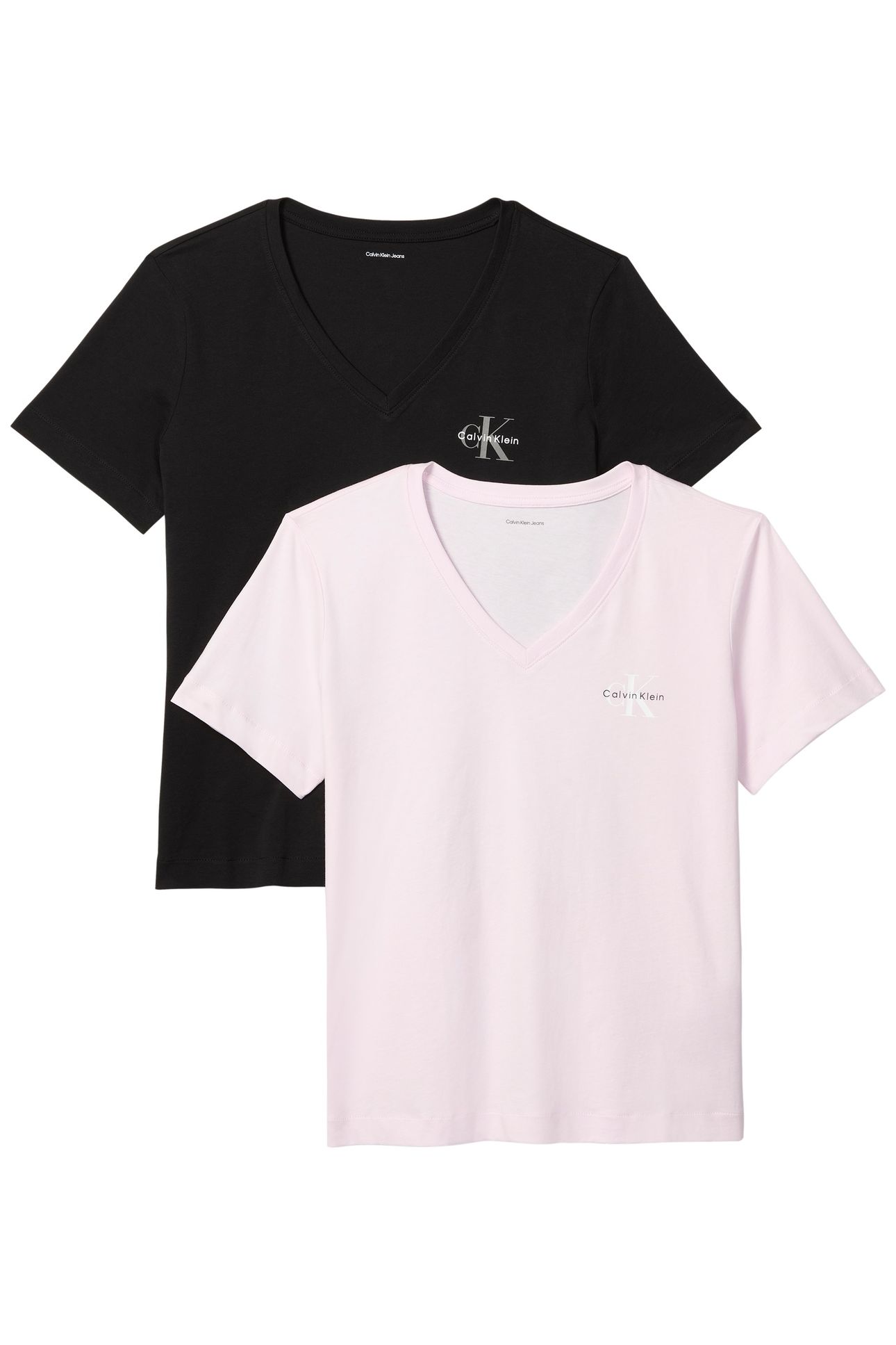 2-PACK V-NECK T-SHIRTS CRADLE PINK/BLACK 1