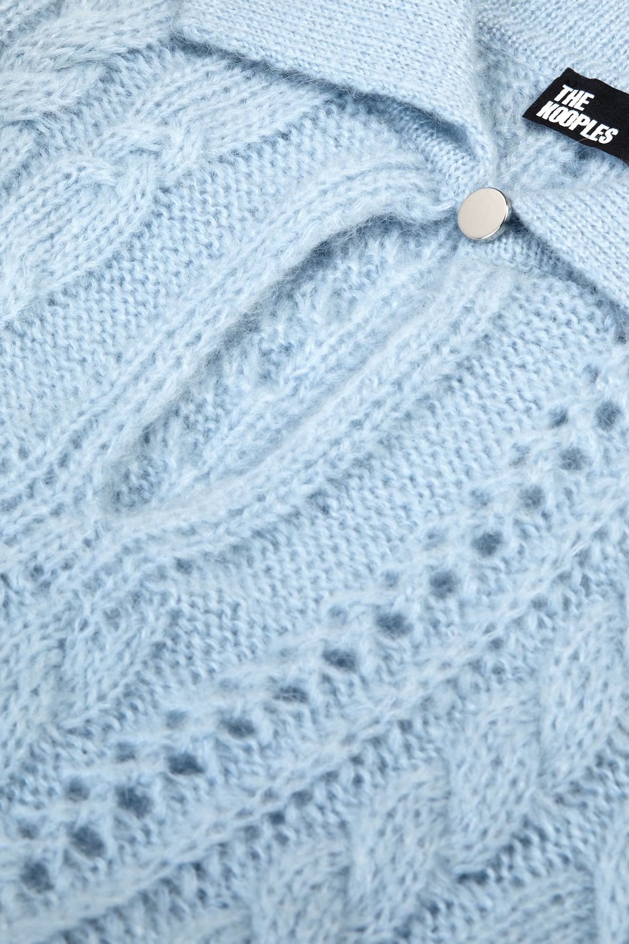 CABLE-STRANDED PACKED NECK SWEATER BLUE 6