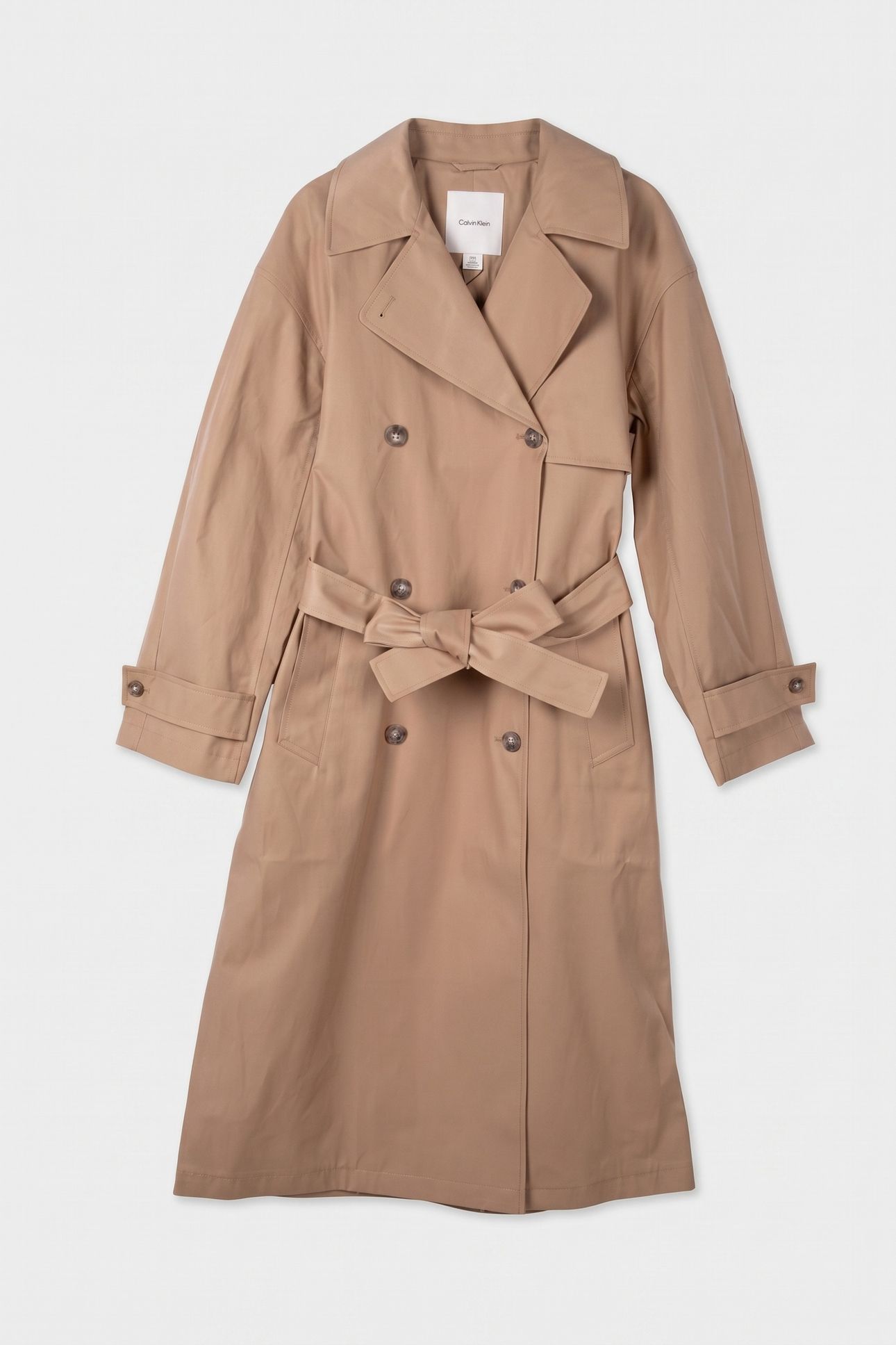 CLASSIC LONG COTTON COAT TANNIN 3