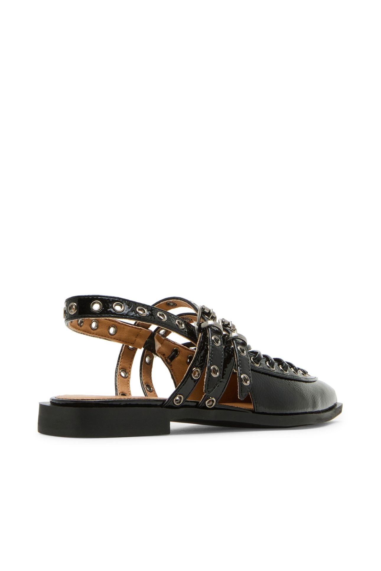GALANTI FLAT SHOES BLACK PATENT 3