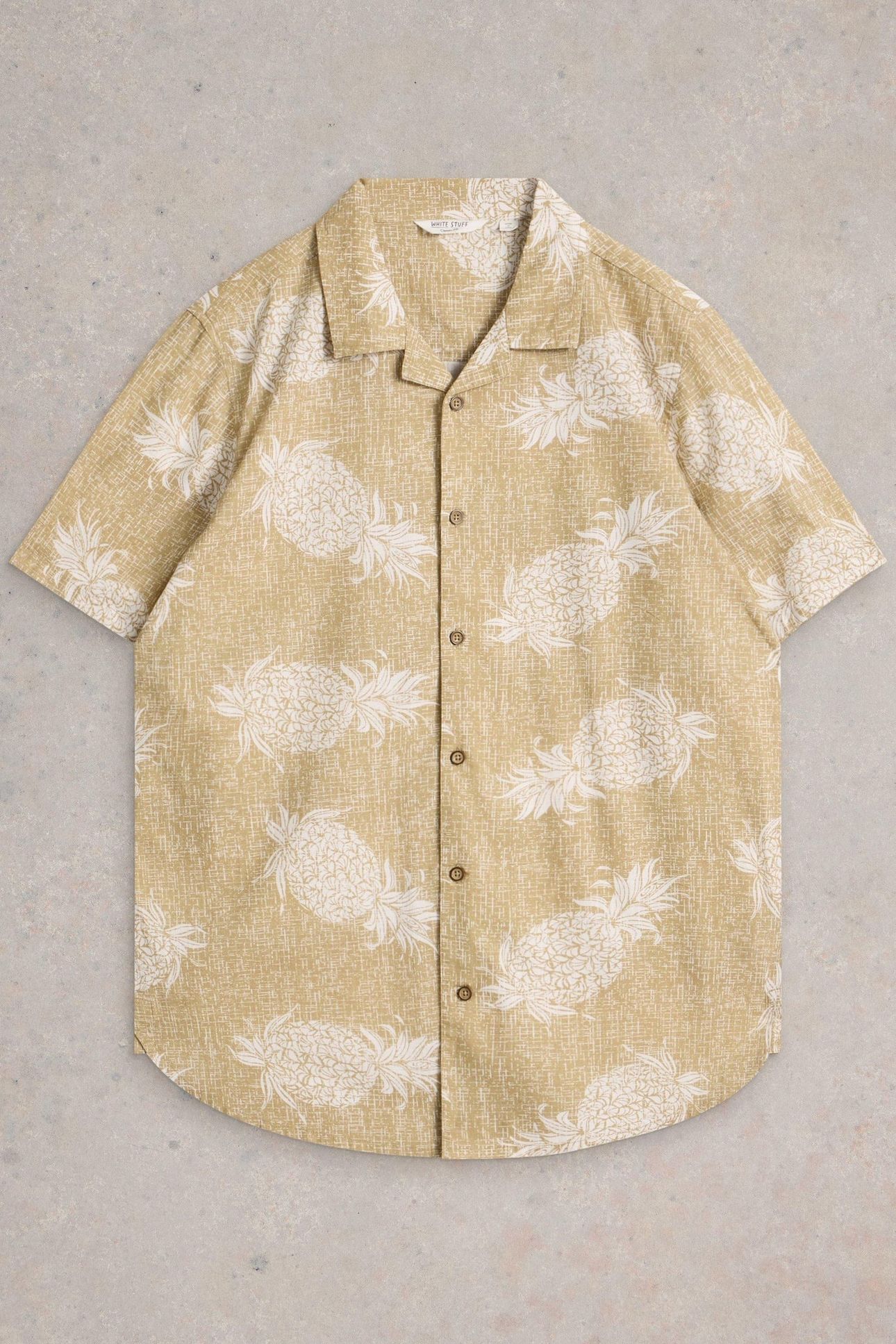 HAYLE PINEAPPLE PRINTED SHIRT GREEN PRINT 1