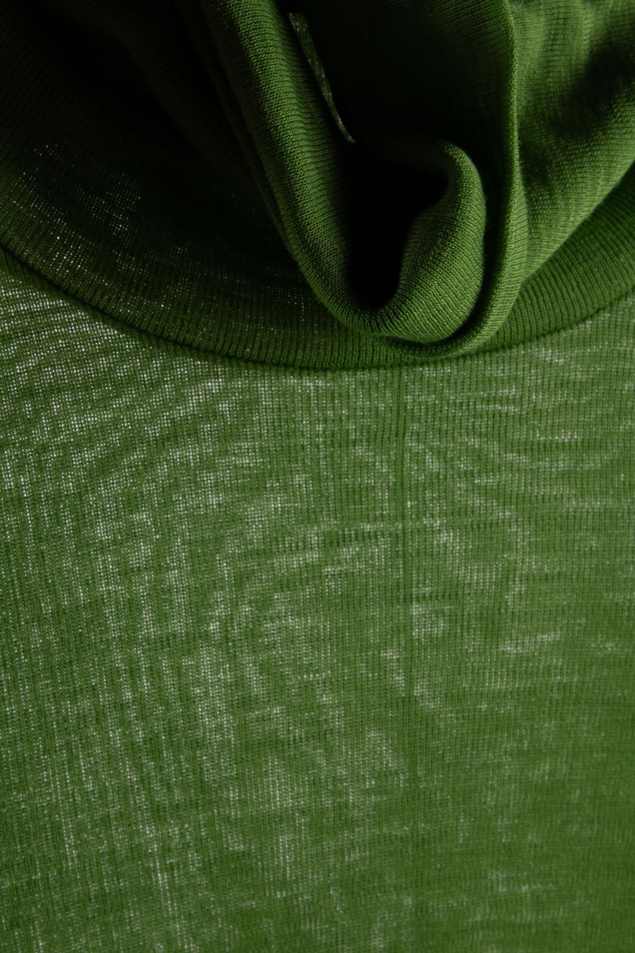 MALENA WOOL RIB TURTLENECK GREEN 5
