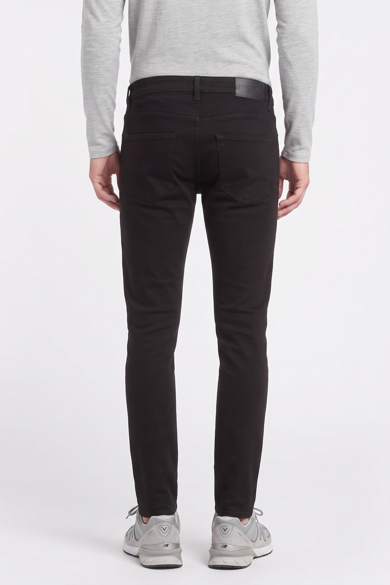 SLIM BLACK DENIM JEANS BLACK BRUT 2