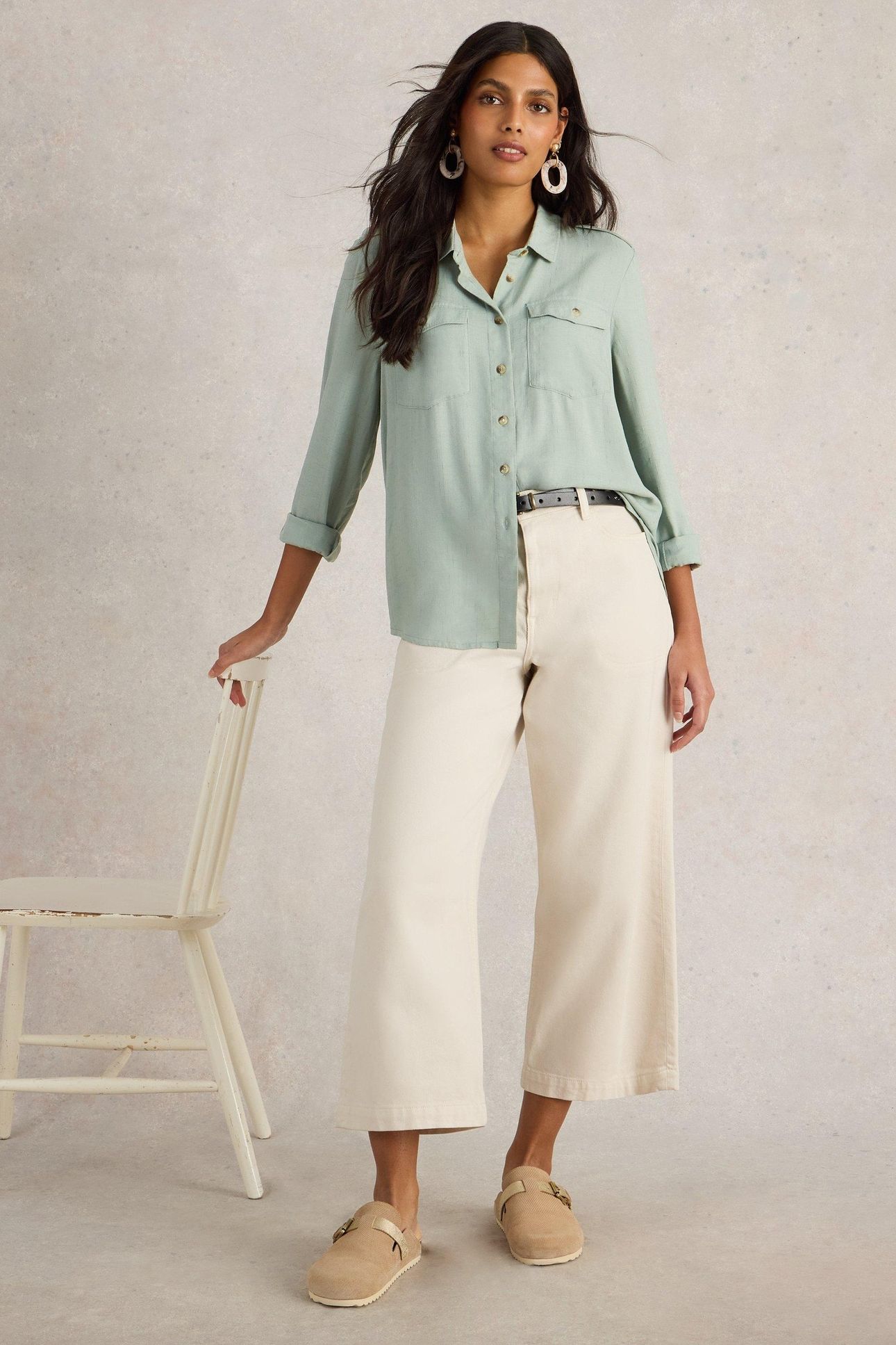 MISHA UTILITY SHIRT LIGHT GREEN 6