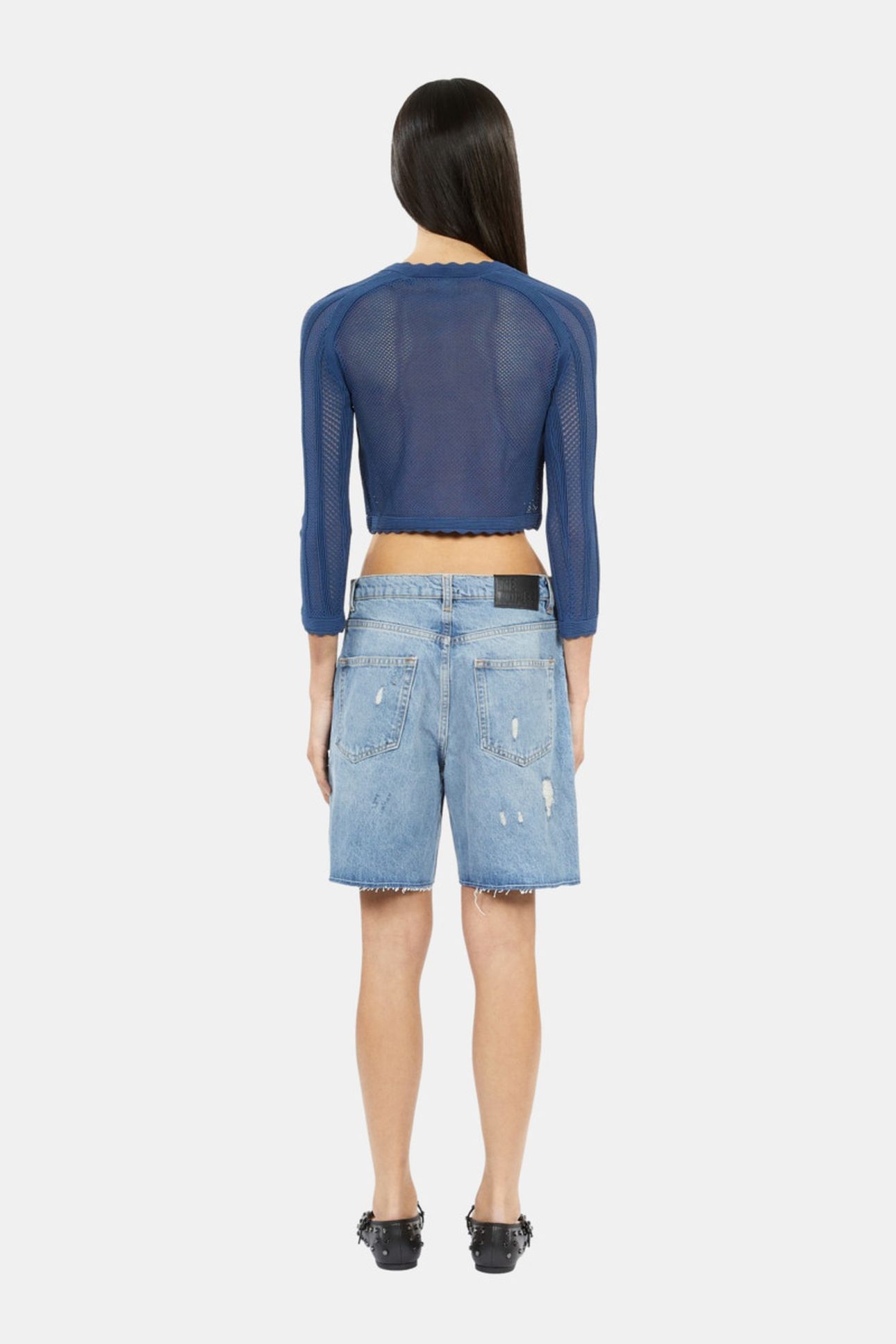 DENIM SHORTS MEDIUM BLUE 5