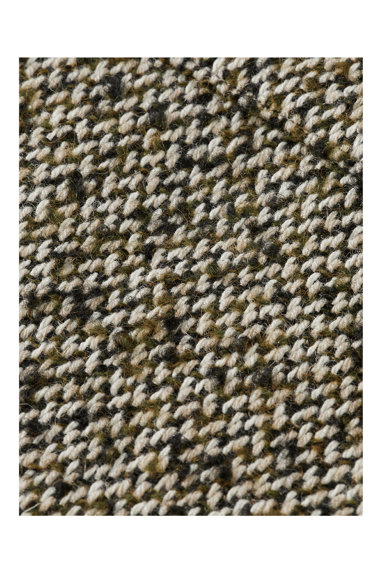 MULTICOLOURED TWEED WOOL-BLEND OVERSHIRT GREEN / BEIGE TWEED 5