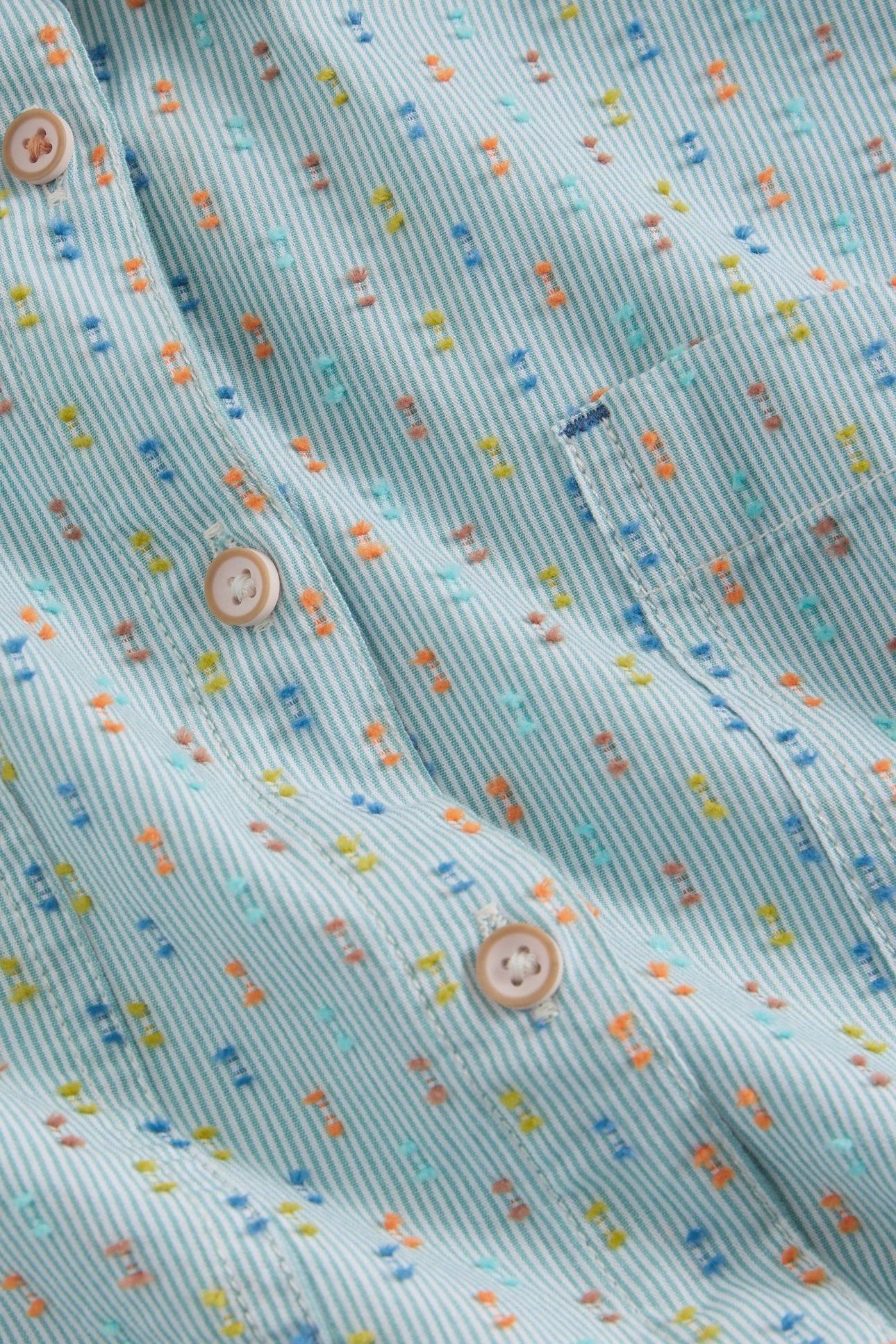 SOPHIE ORGANIC COTTON SHIRT GREEN MULTI 6