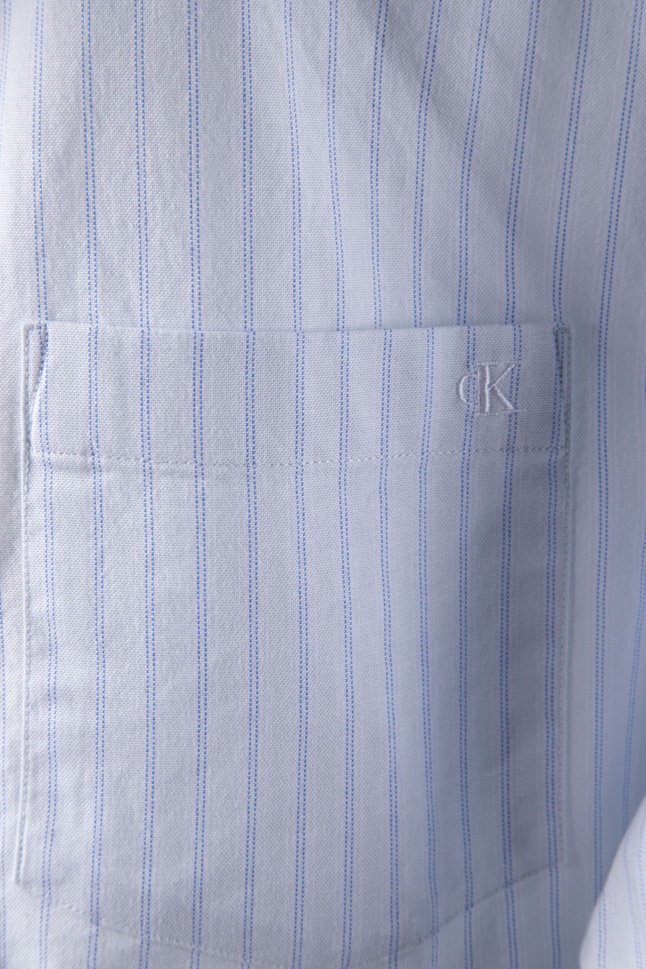 LONG SLEEVE YARN-DYED STRIPE OXFORD BALLAD BLUE 4