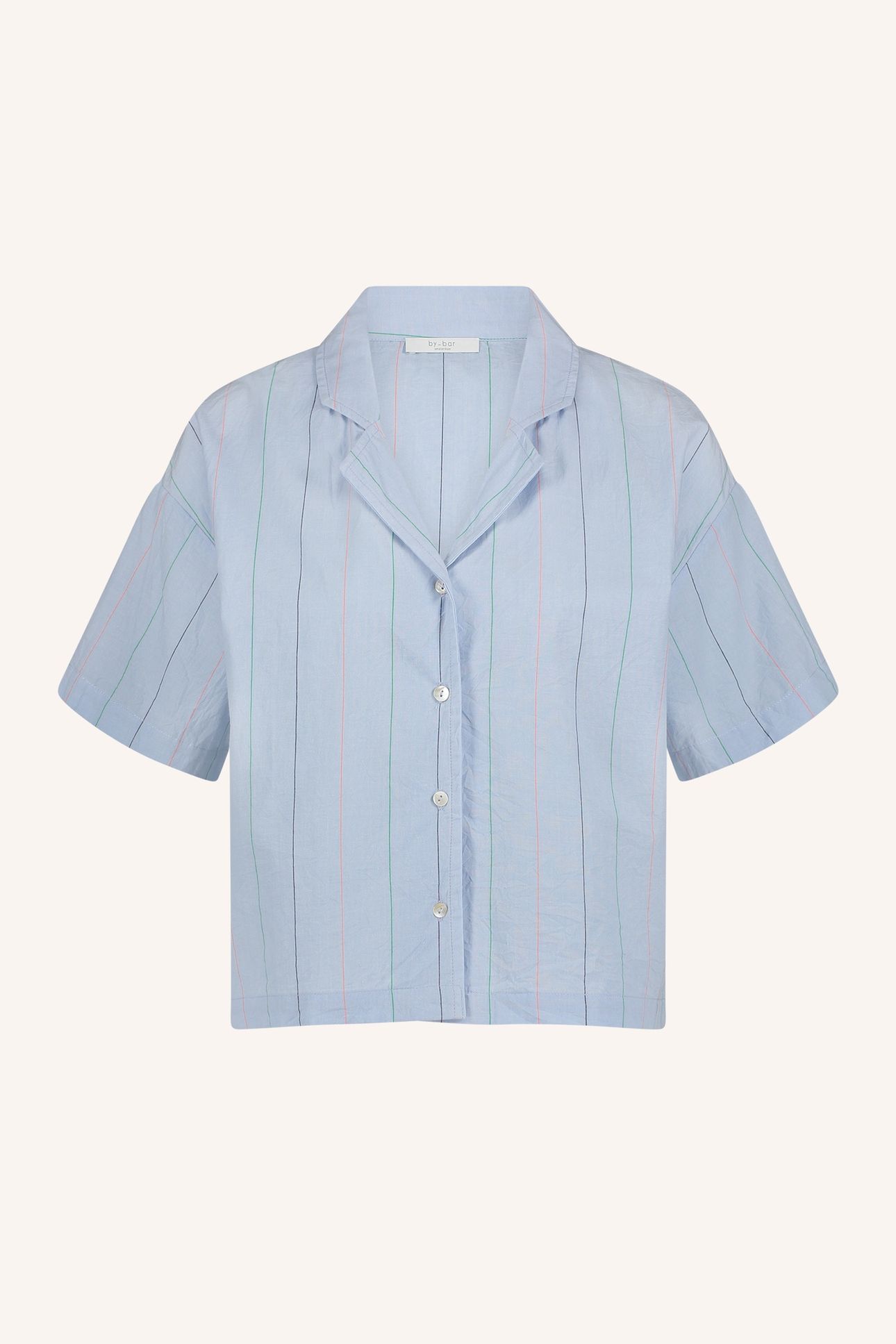 JAKE STRIPE CHAMBRAY BLOUSE LIGHT BLUE STRIPE 7