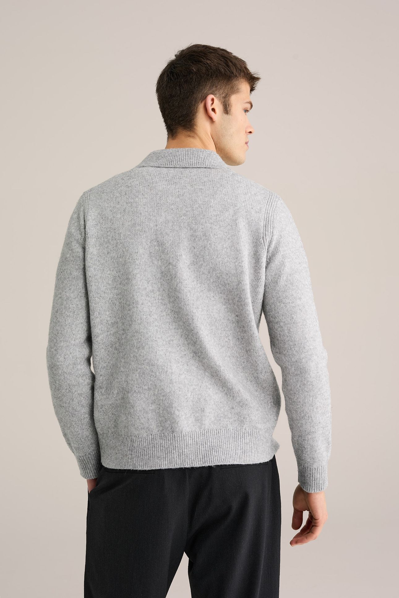 CARDIGAN BLENDED LIGHT GREY 3
