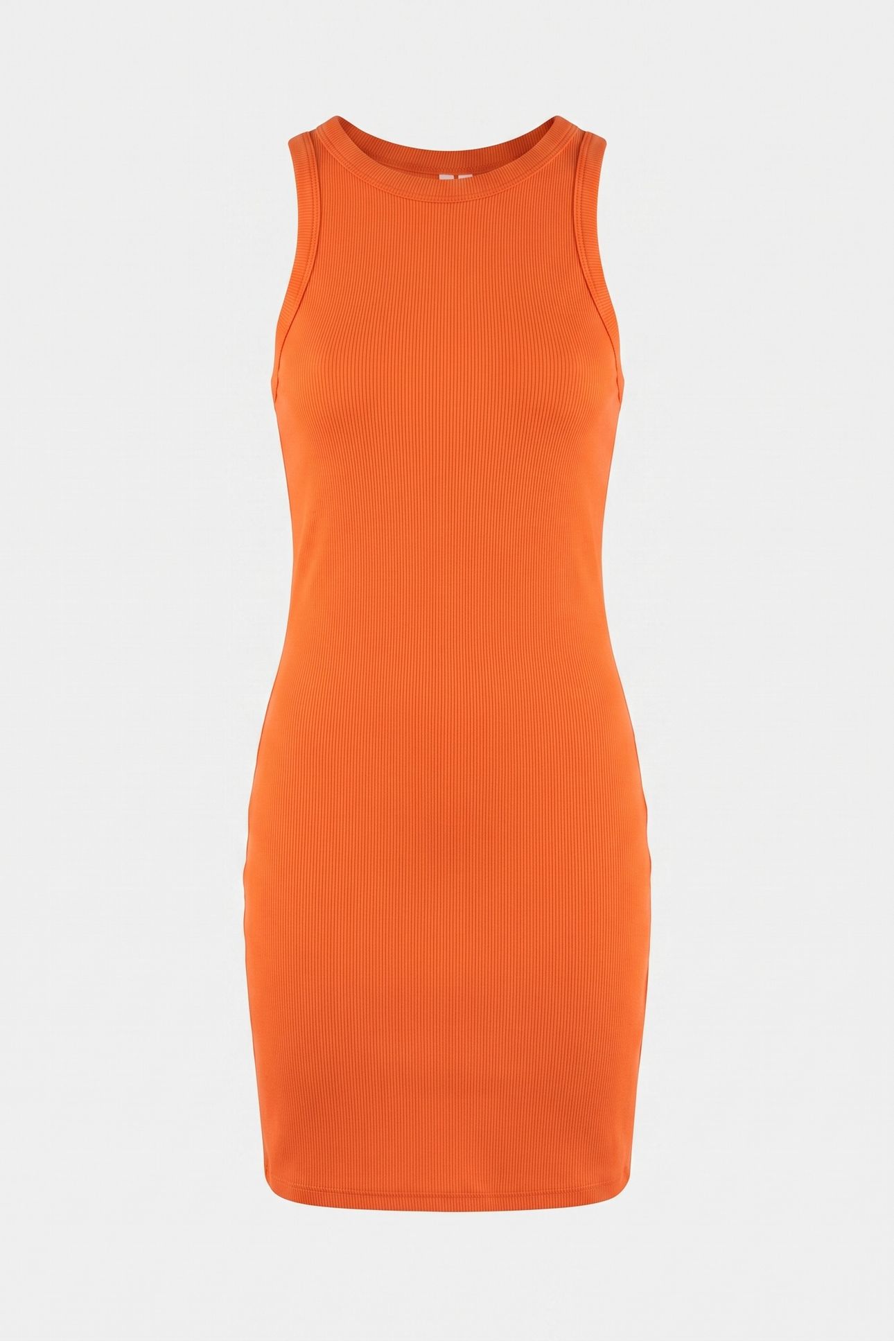 NAHARA COTTON RIB DRESS ORANGE 3