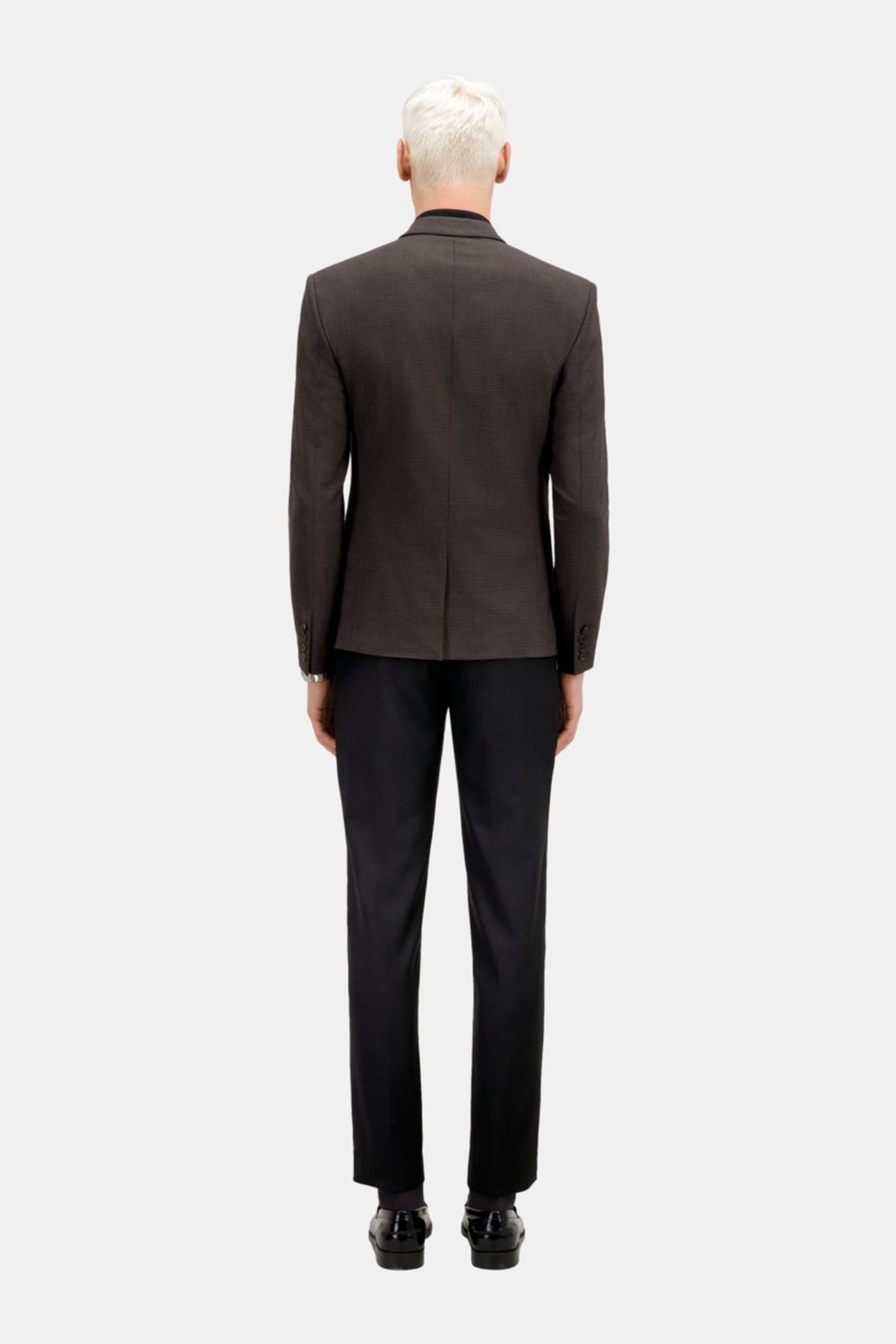 CLASSIC SUIT JACKET WITH HUNDREDFOLD PATTERN BROWN/BLACK 3