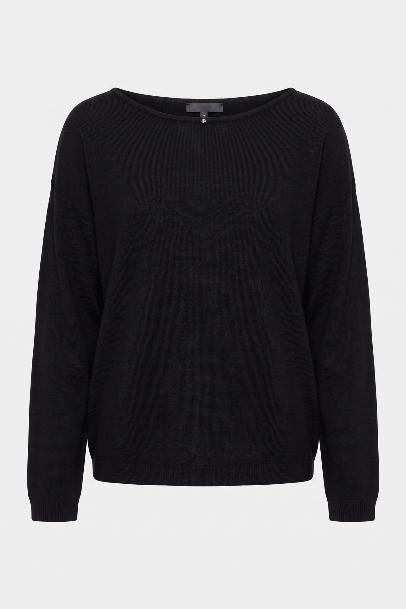 BOAT NECK SEAMLESS BLACK 3