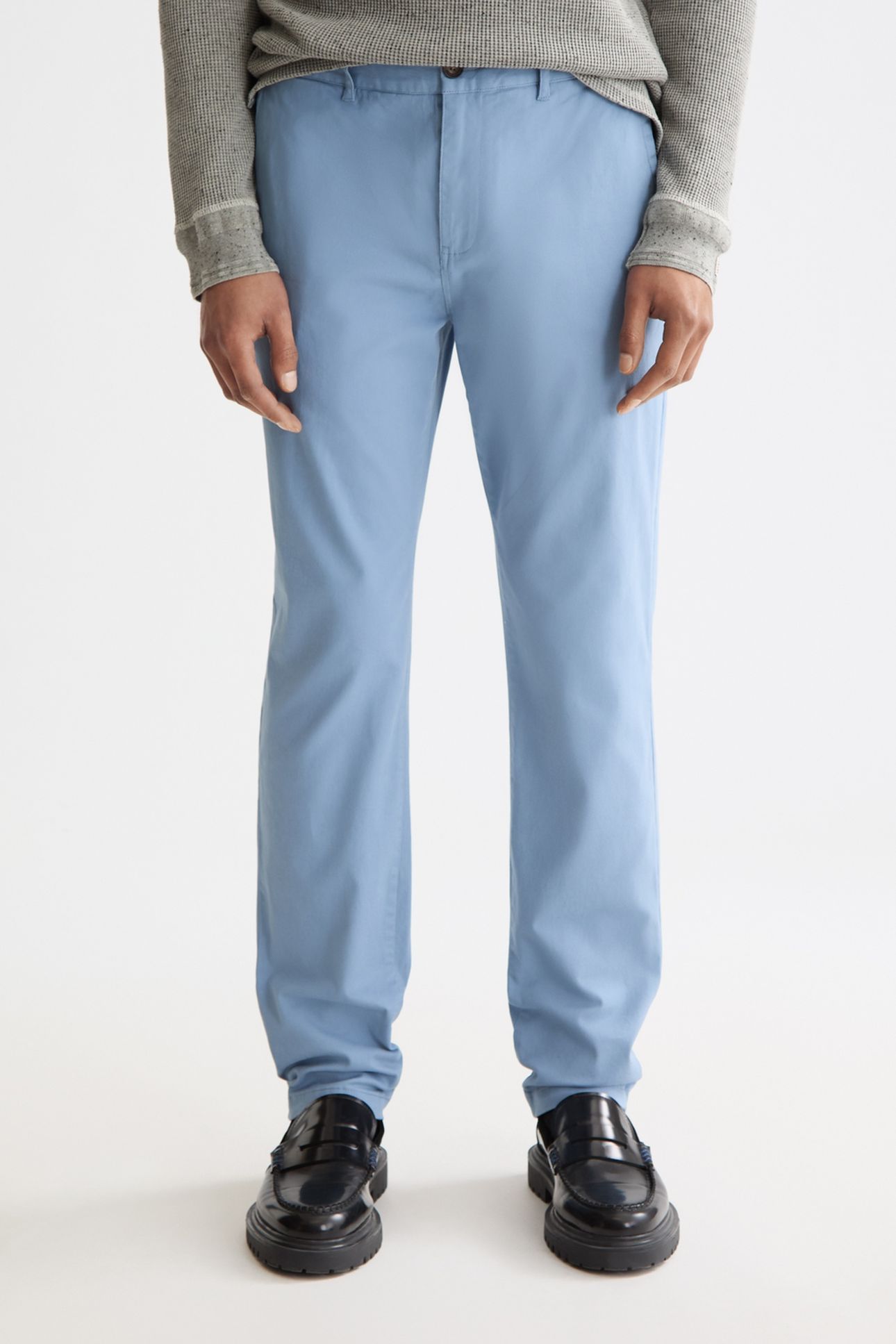 SEASONAL CORE - STUART - SLIM-FIT WASHED COTTON BLEND CHINO  1