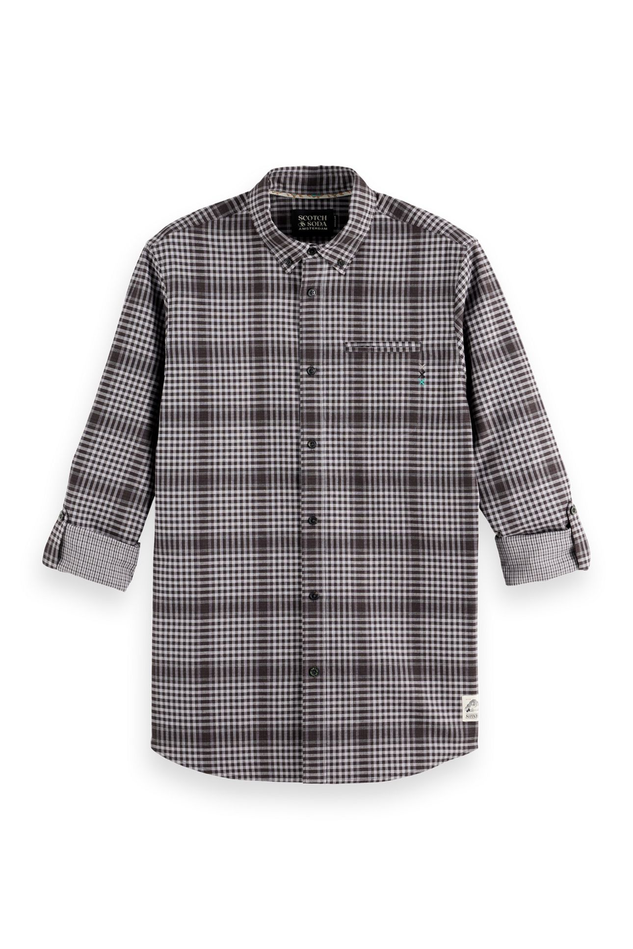 SHADOW-CHECK DOUBLE-FACED SHIRT BLACK SHADOW CHECK 5