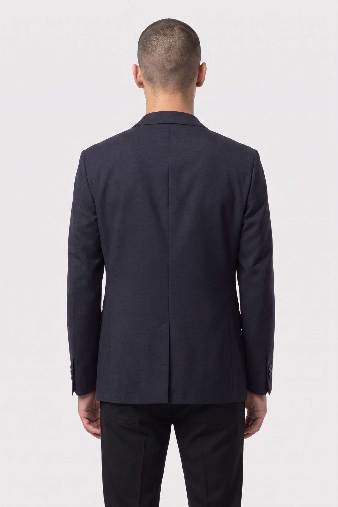 DENNIS HOPSACK SUIT BLAZER BLUE 2