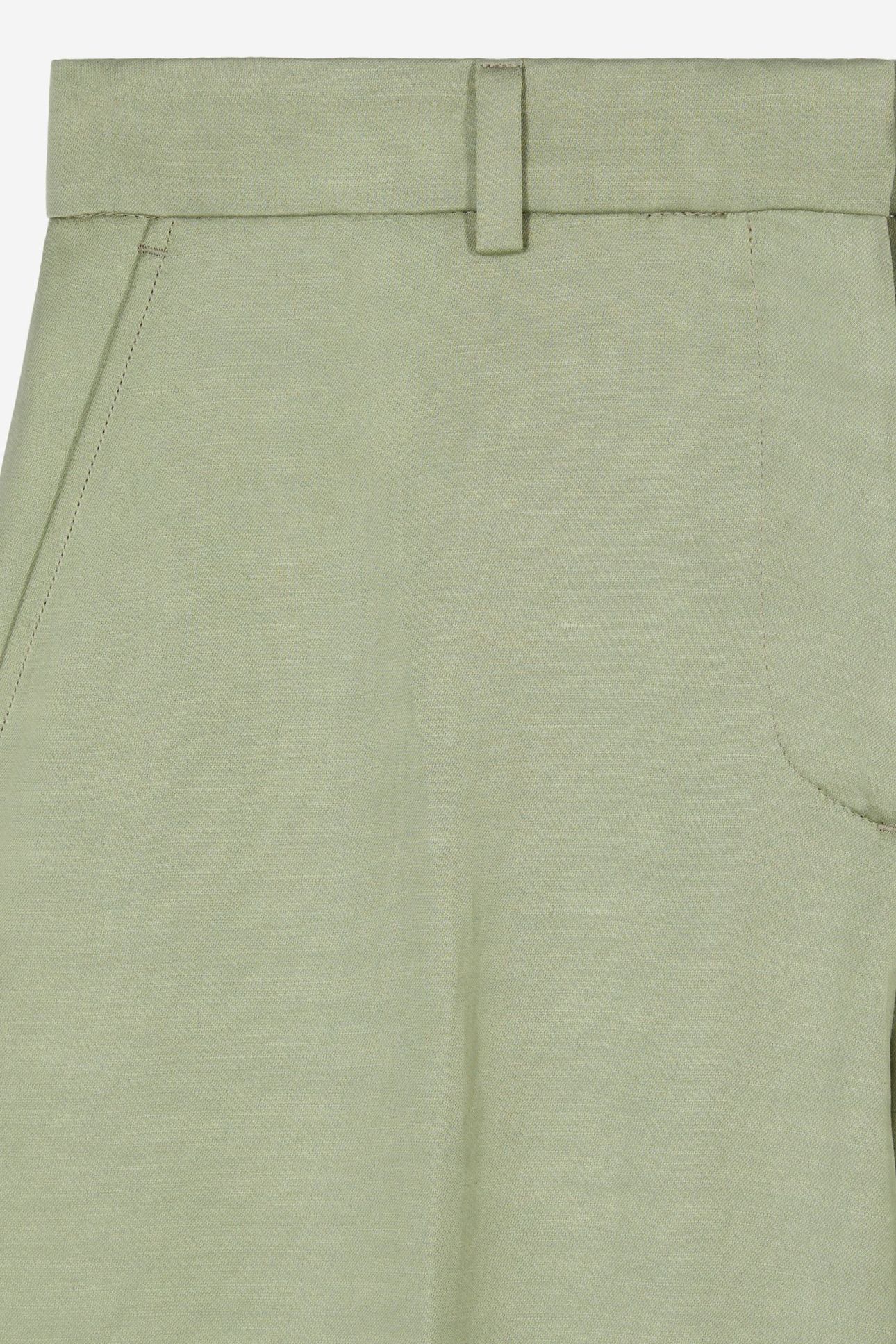 FLARE FLUID SUIT TROUSERS KAKI GREY 5