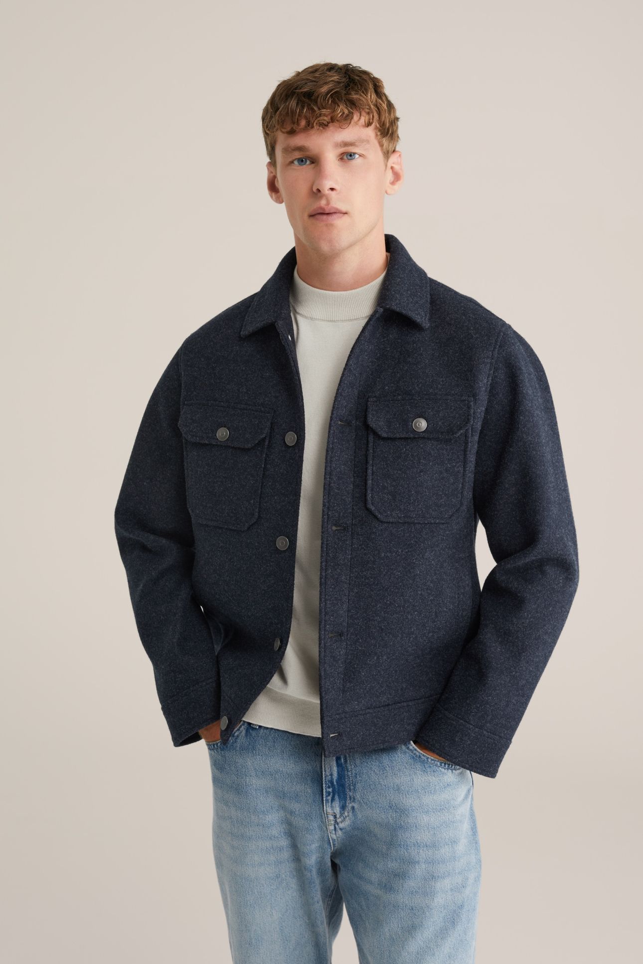 JACKET NORMAL LENGTH NAVY BLUE 1