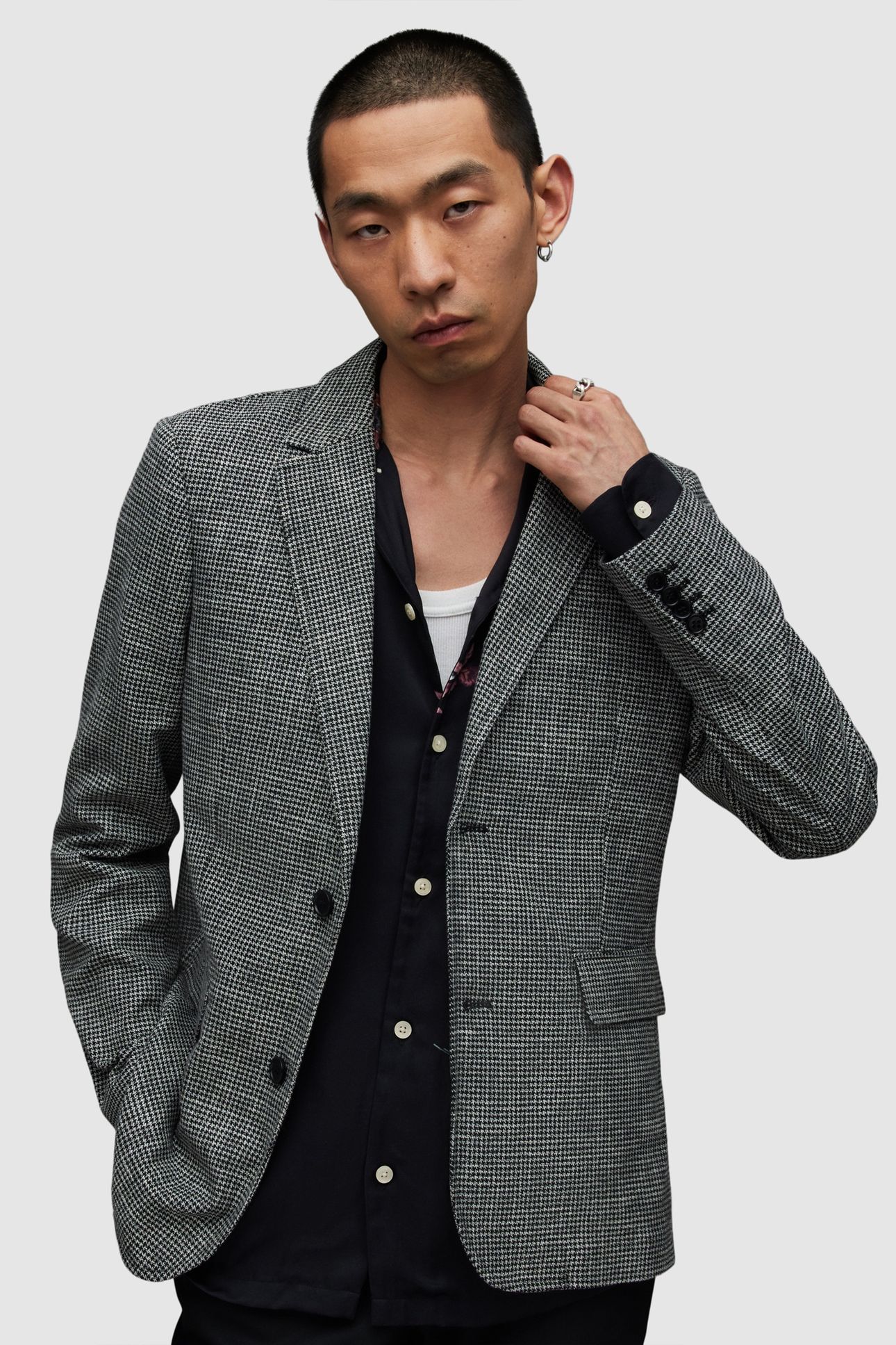KINGLY BLAZER BLACK/WHITE 2