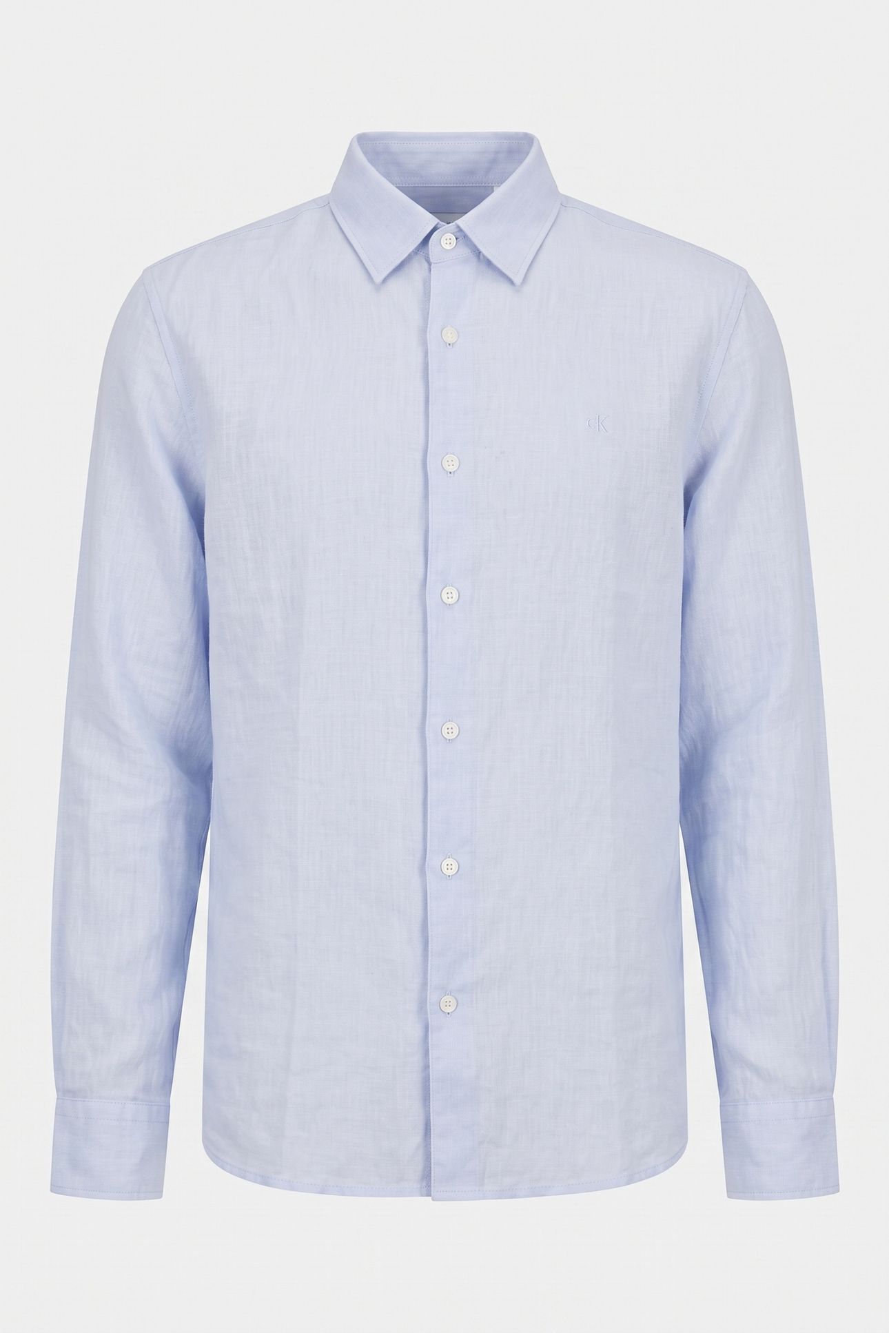 LS SOLID LINEN CLASSIC SHIRT HEAVENLY IRIS 3