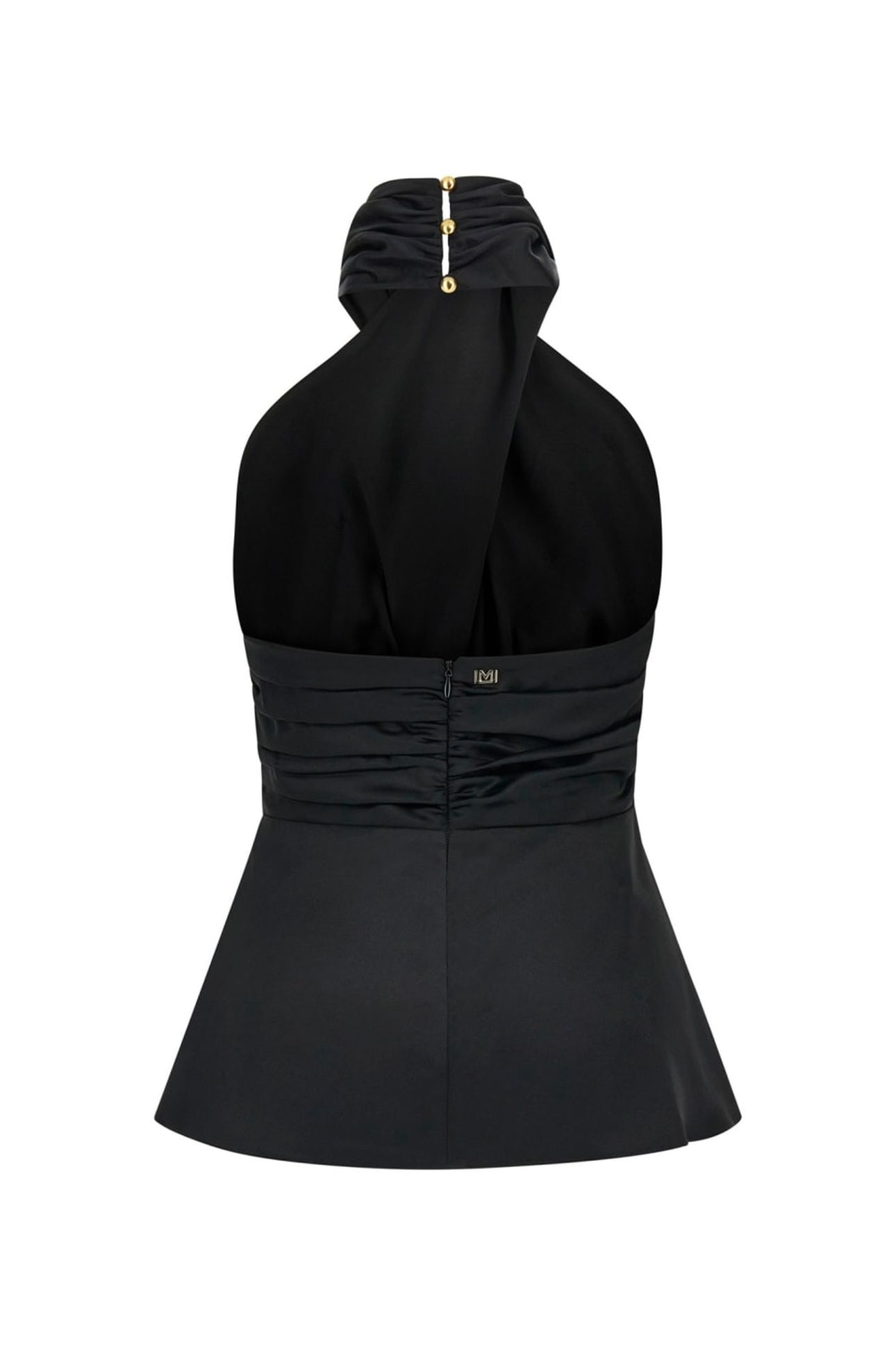ARETHA HALTER KNOT T JET BLACK A996 5