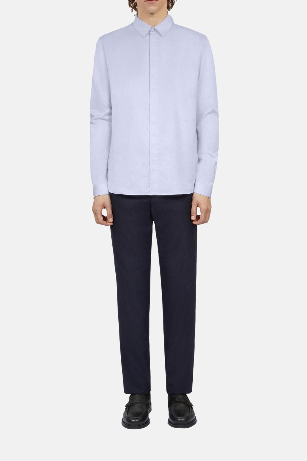 LONG-SLEEVED SHIRT WITH CLASSIC COLLAR LIGHT BLUE 2