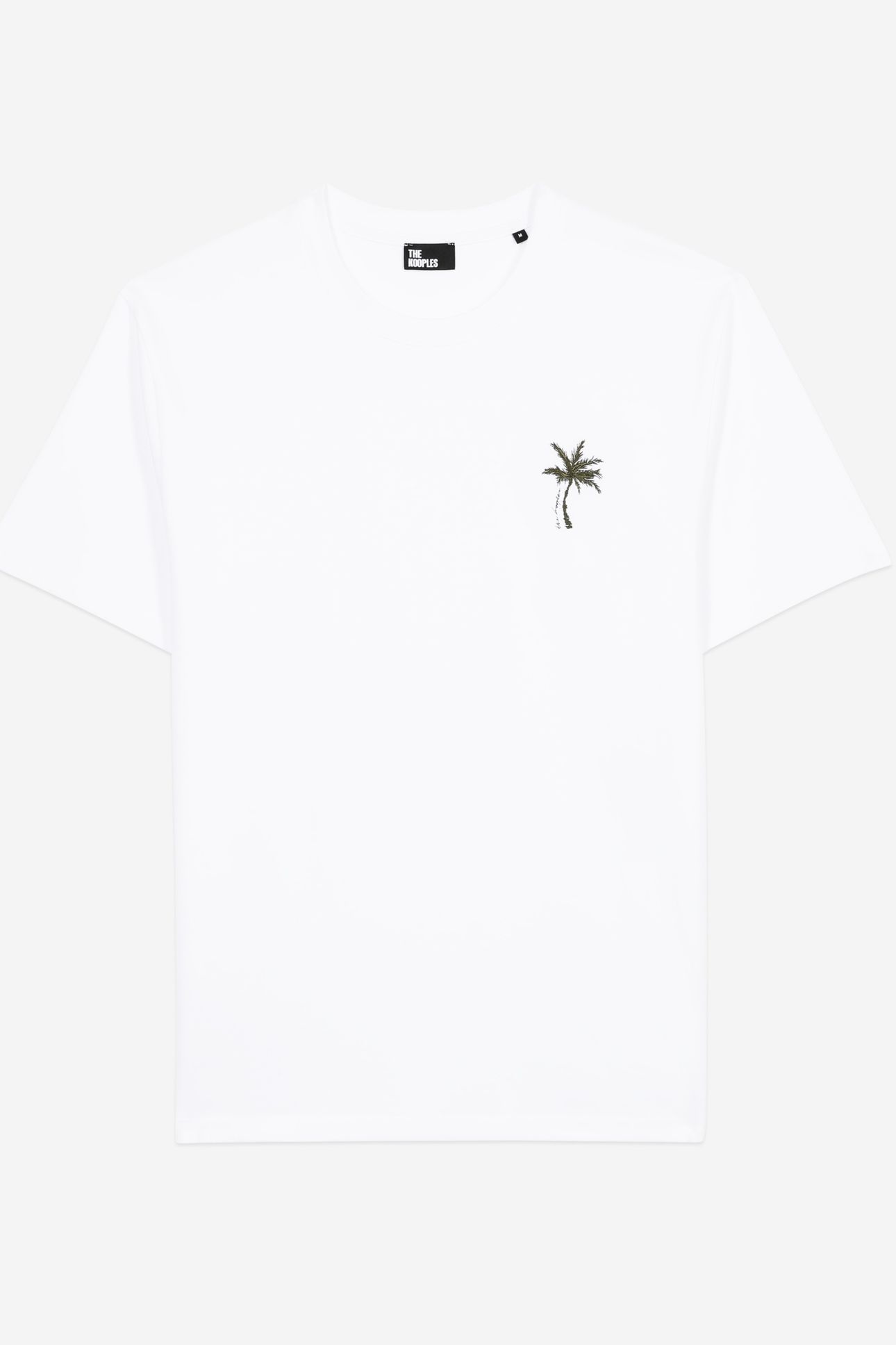SHORT-SLEEVED T-SHIRT WITH PALM TREE EMBROIDERY WHITE 5