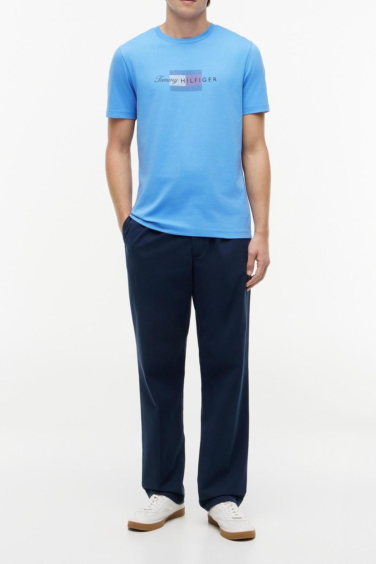 SCRIPT FLAG REGULAR TEE BLUE SPELL 3