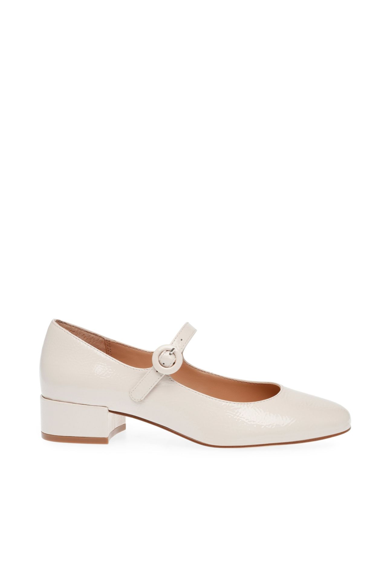 SESSILY SANDALS BONE PATENT 1