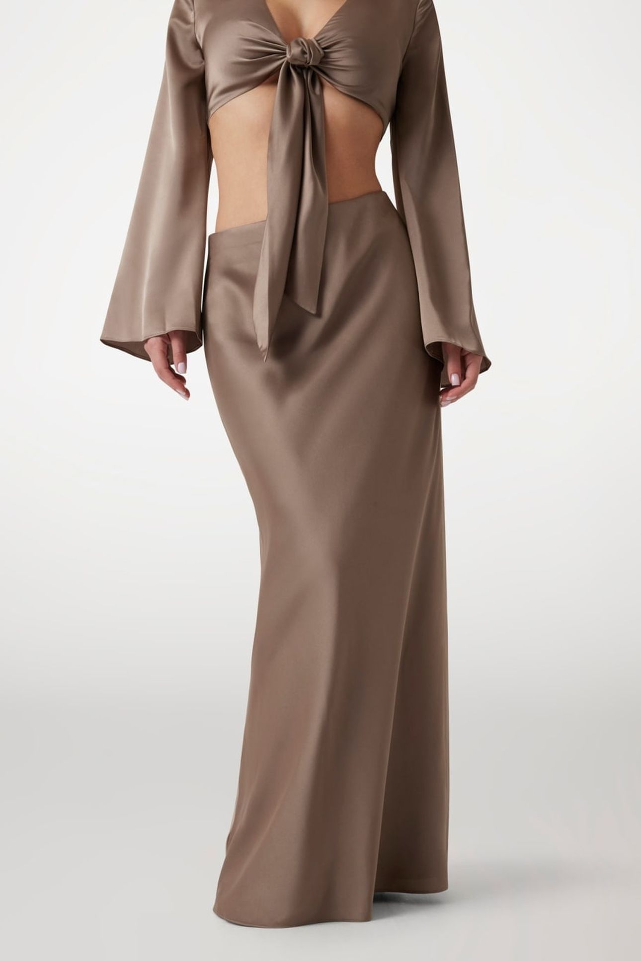 MONICA LONG SKIRT BUFF TAUPE 4