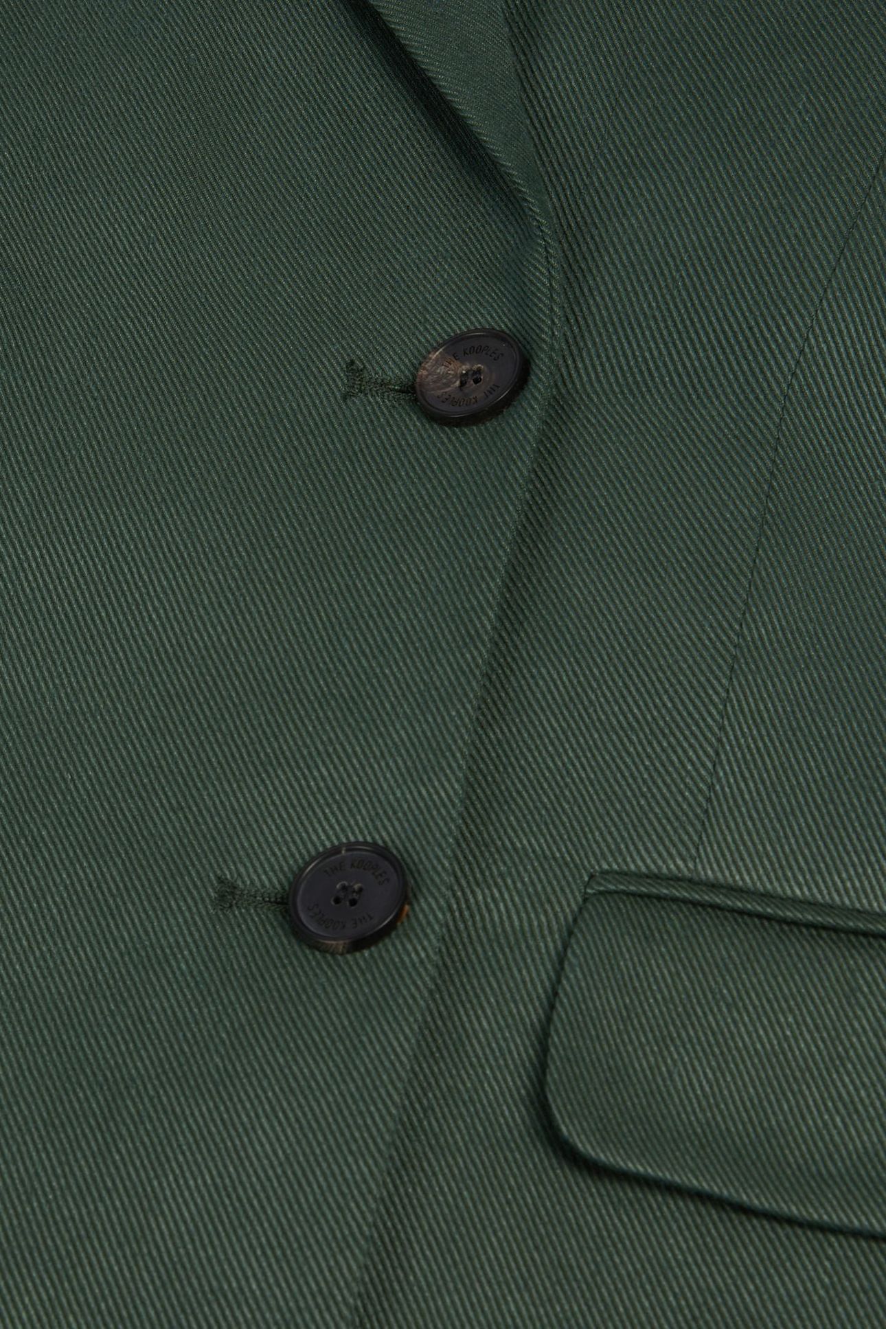 DOUBLE-BREASTED BUTTON-ON JACKET WOOD KAKI 6