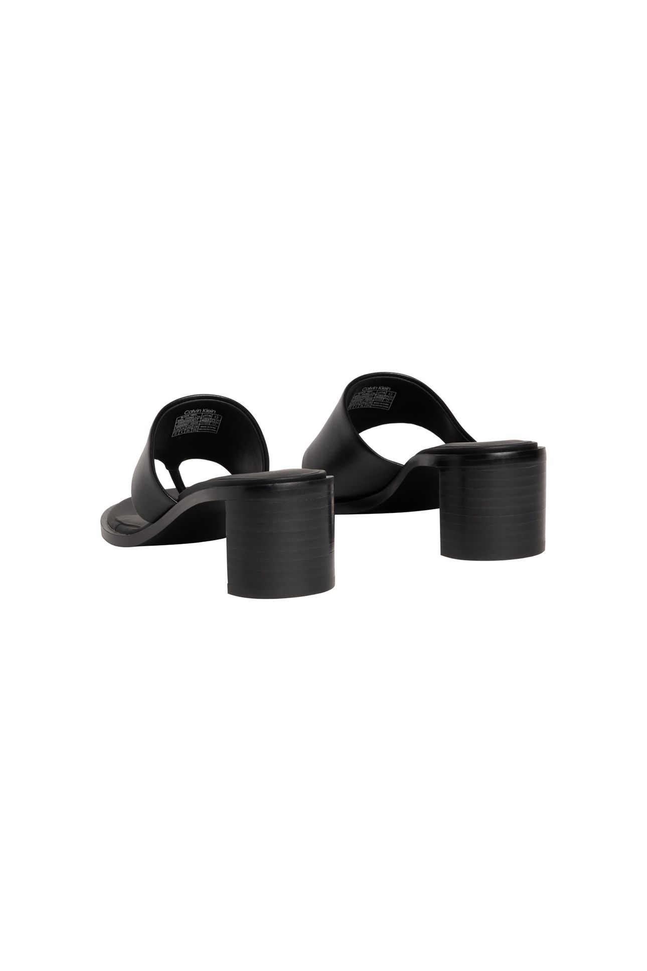 BLOCK HEEL SANDALS TRIPLE BLACK 3