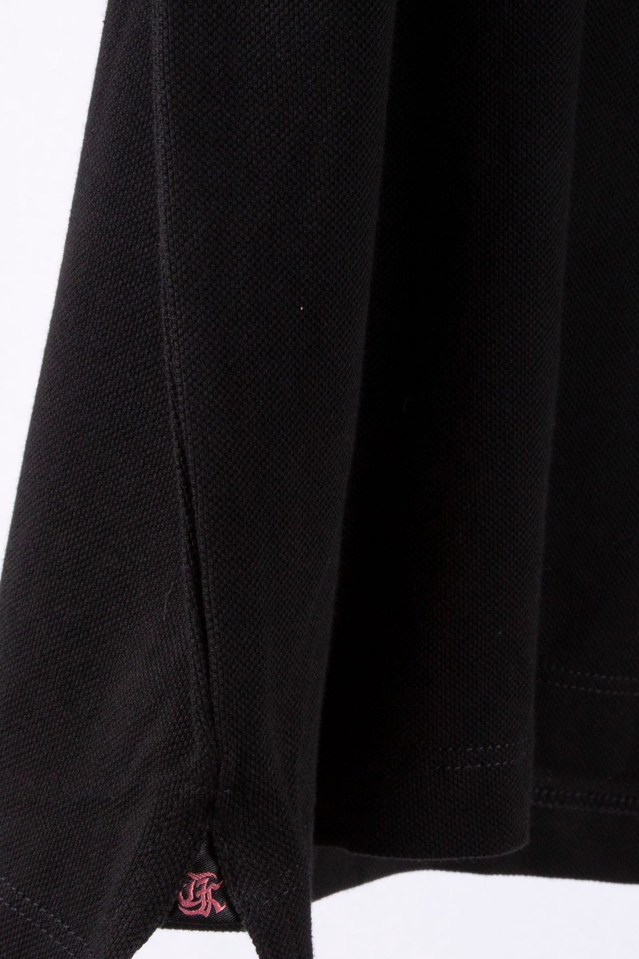 SHORT-SLEEVED POLO SHIRT WITH EMBROIDERED CREST NOIR ROSE 5