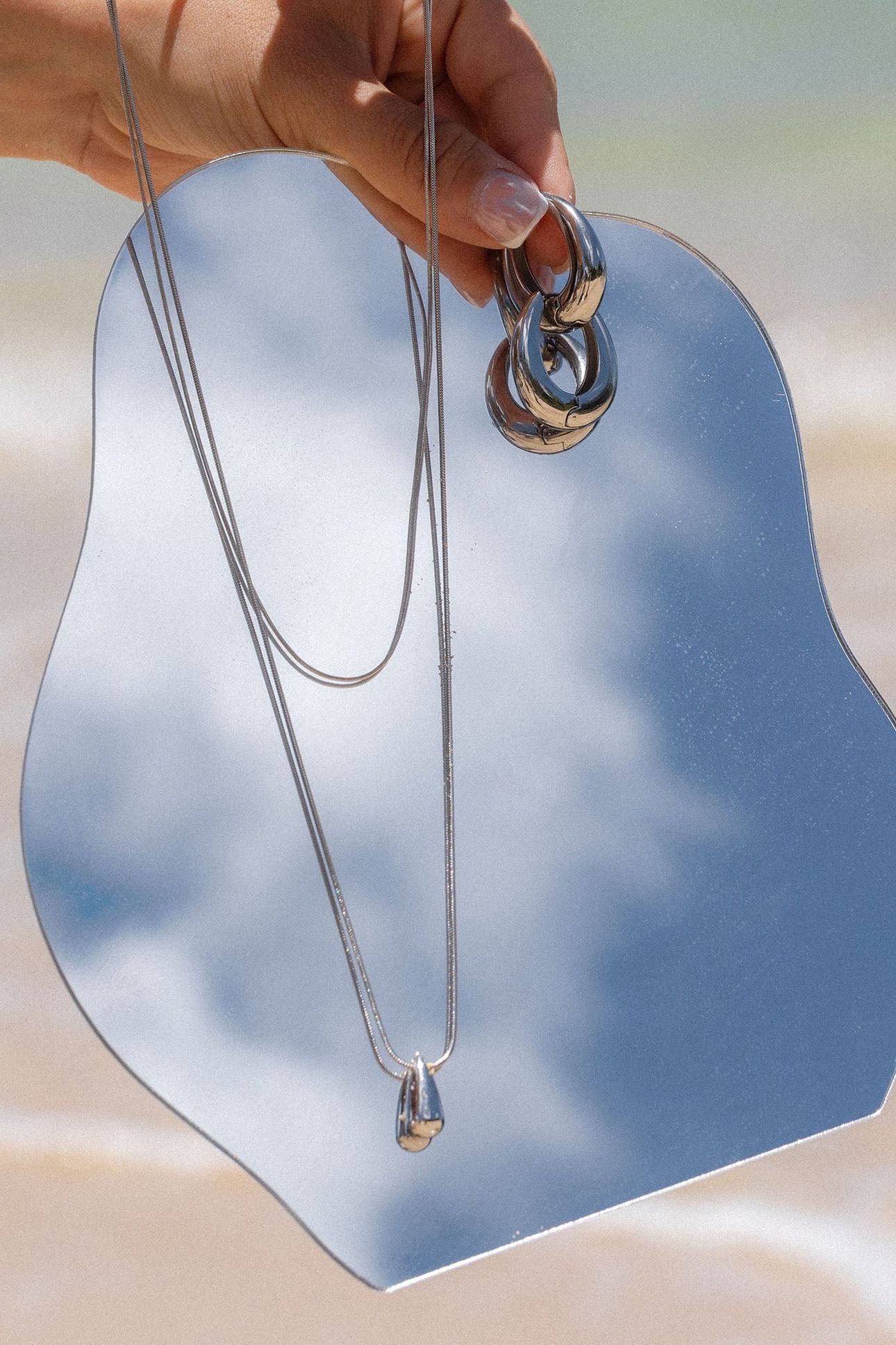 MAHINA CLUB DEWDROP SET SILVER 8