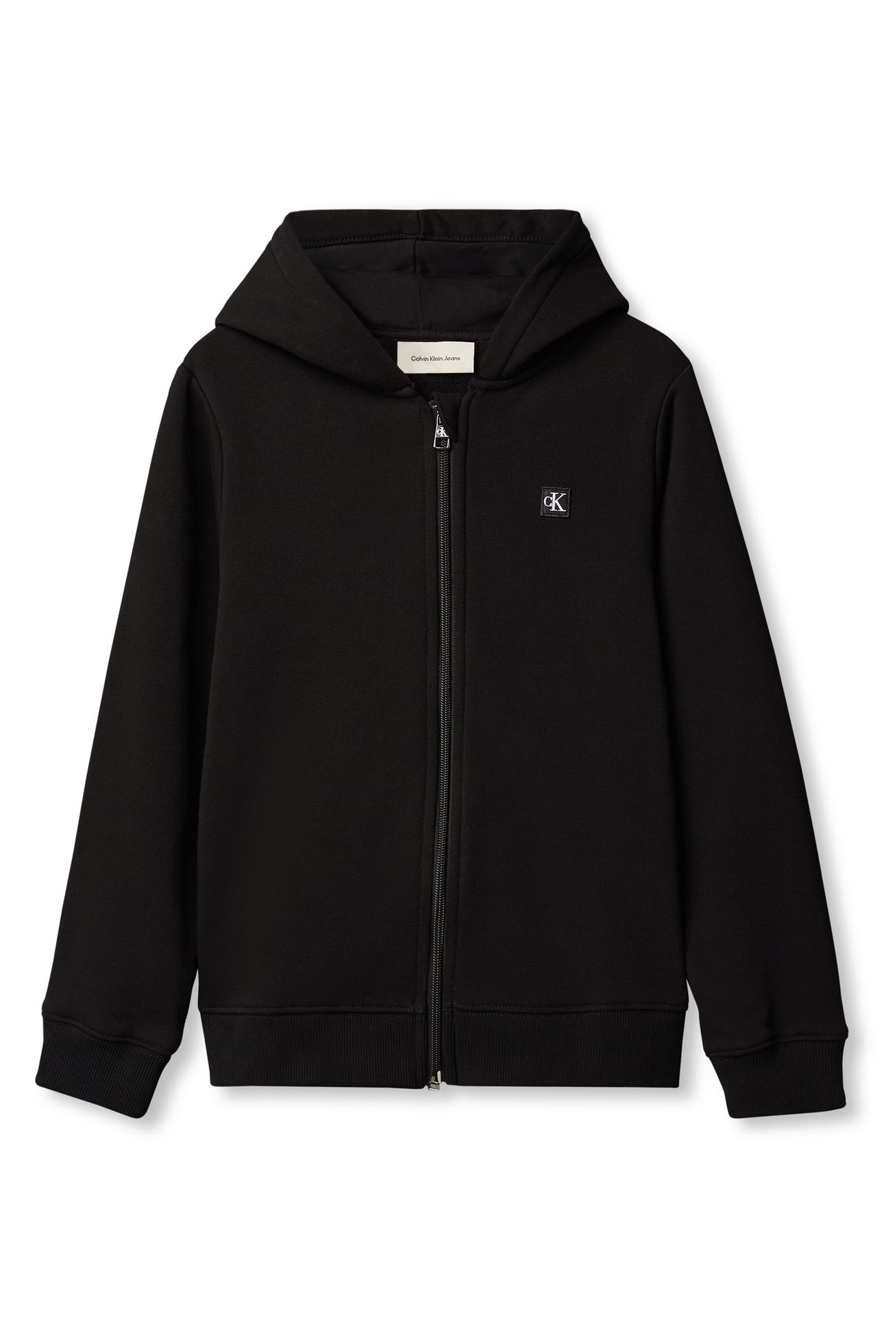 UNISEX MINI BADGE ZIP-THROUGH BLACK 5