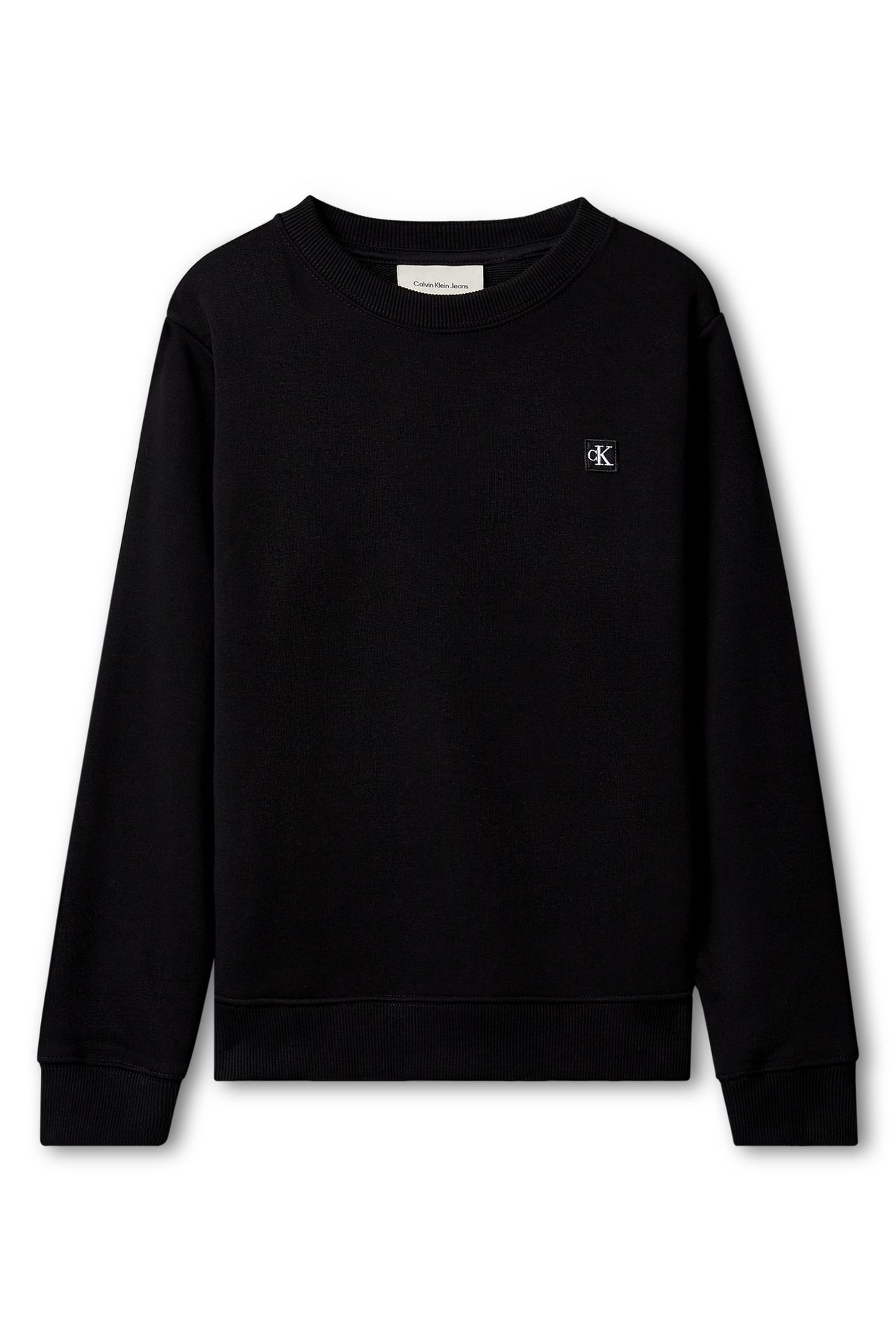 UNISEX MINI BADGE CREW NECK BLACK 4