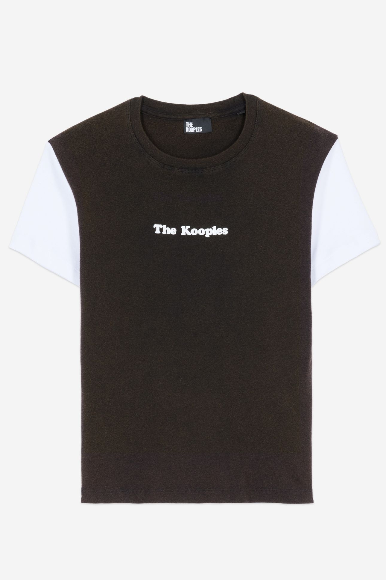SHORT-SLEEVED T-SHIRT W FRONT PRINT BROWN / BLACK 3