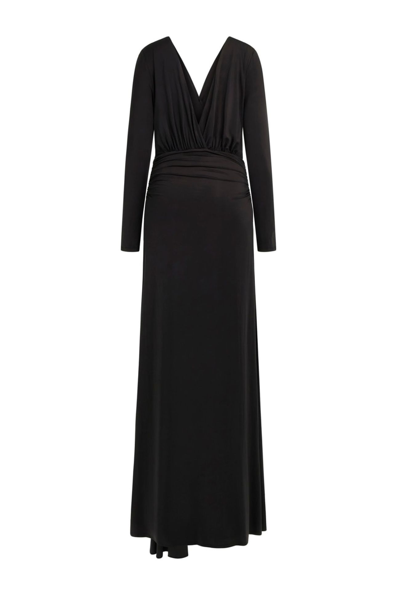 OLIVIA V NECK LS DRE JET BLACK A996 1