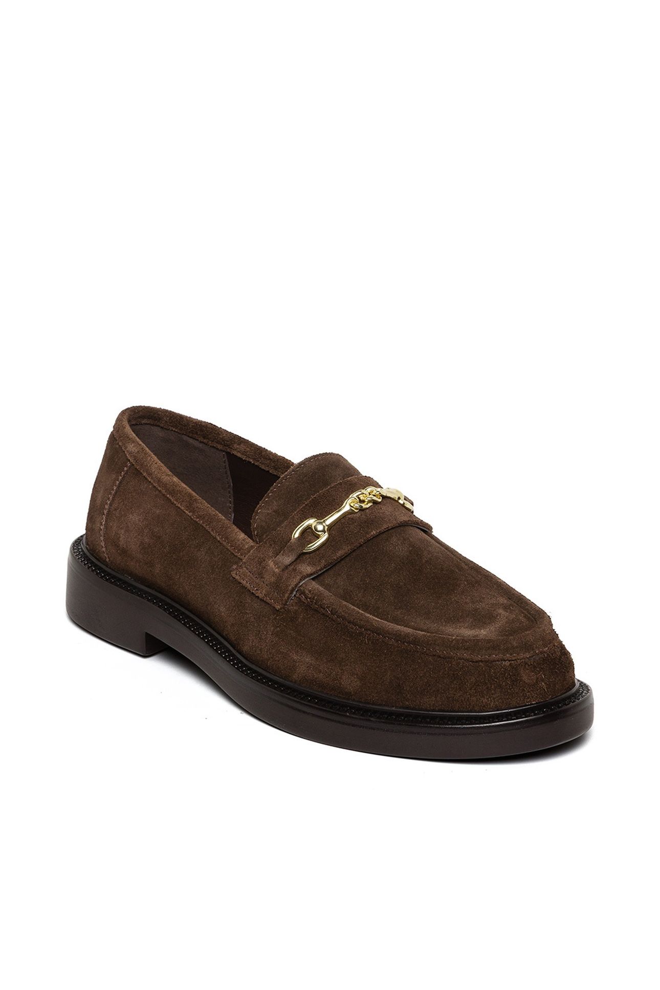 HUDDLES FLAT SHOES BROWN SUEDE 2