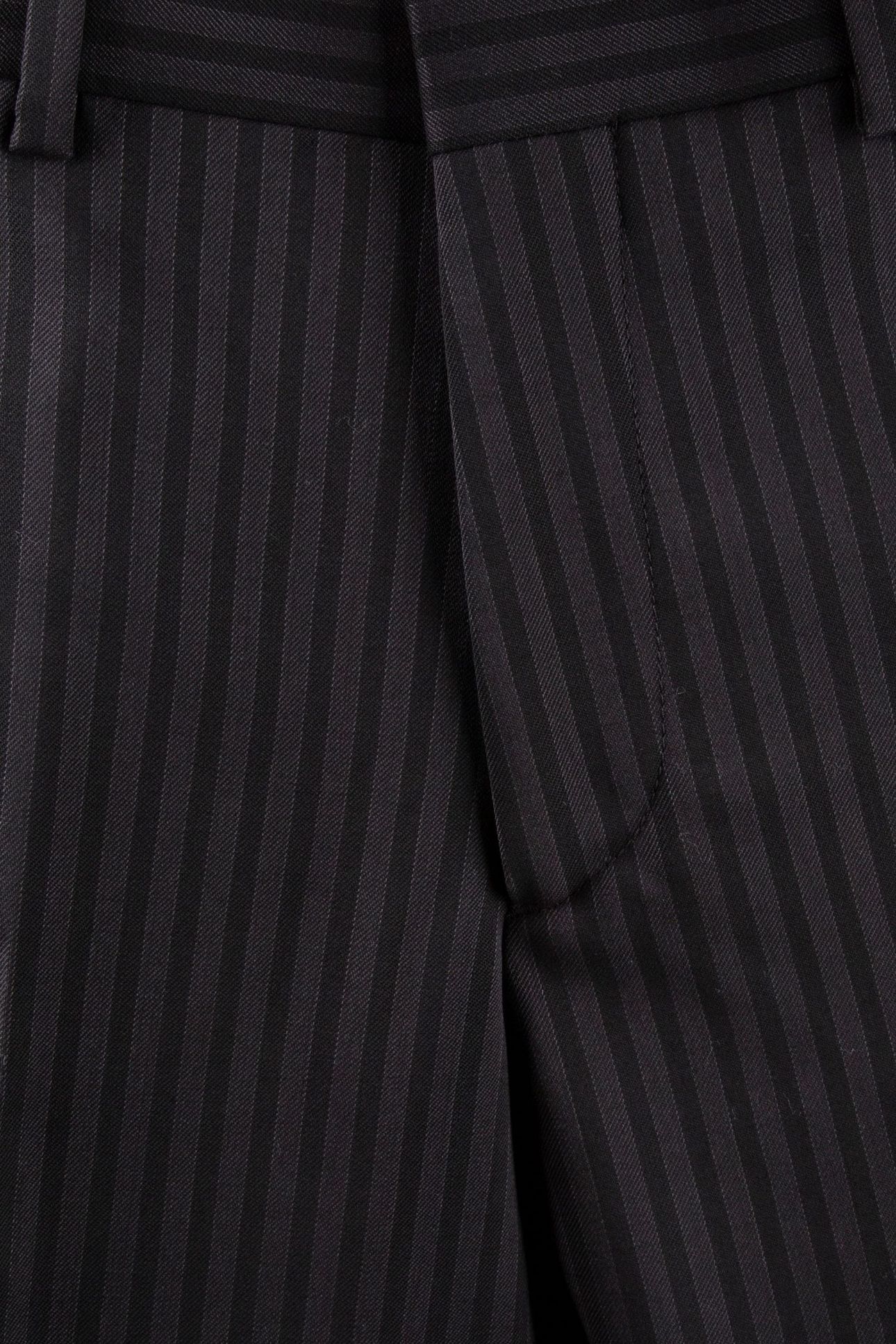 SUIT TROUSERS WITH PIPPING BLACK GREY 4