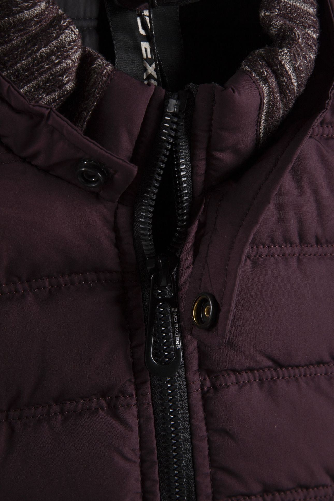 JACKET SHORT FIT PADDED AUBERGINE 4