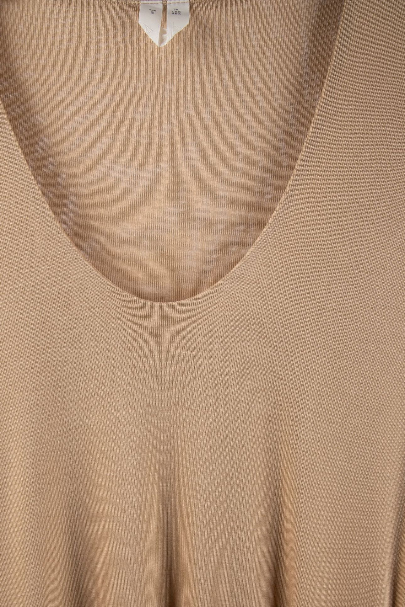 MI TENCEL KNIT DRESS BEIGE 4