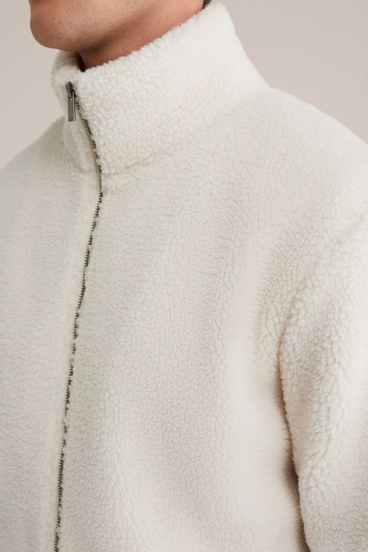 CARDIGAN WITH ZIPPER OFF-WHITE 5