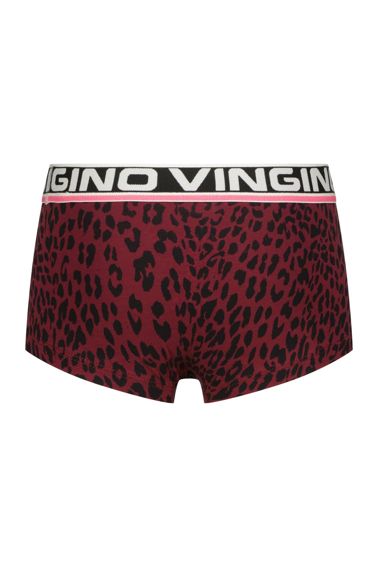 GIRLS ANIMAL SINGLET SET HIPSTER BURGUNDY RED 4