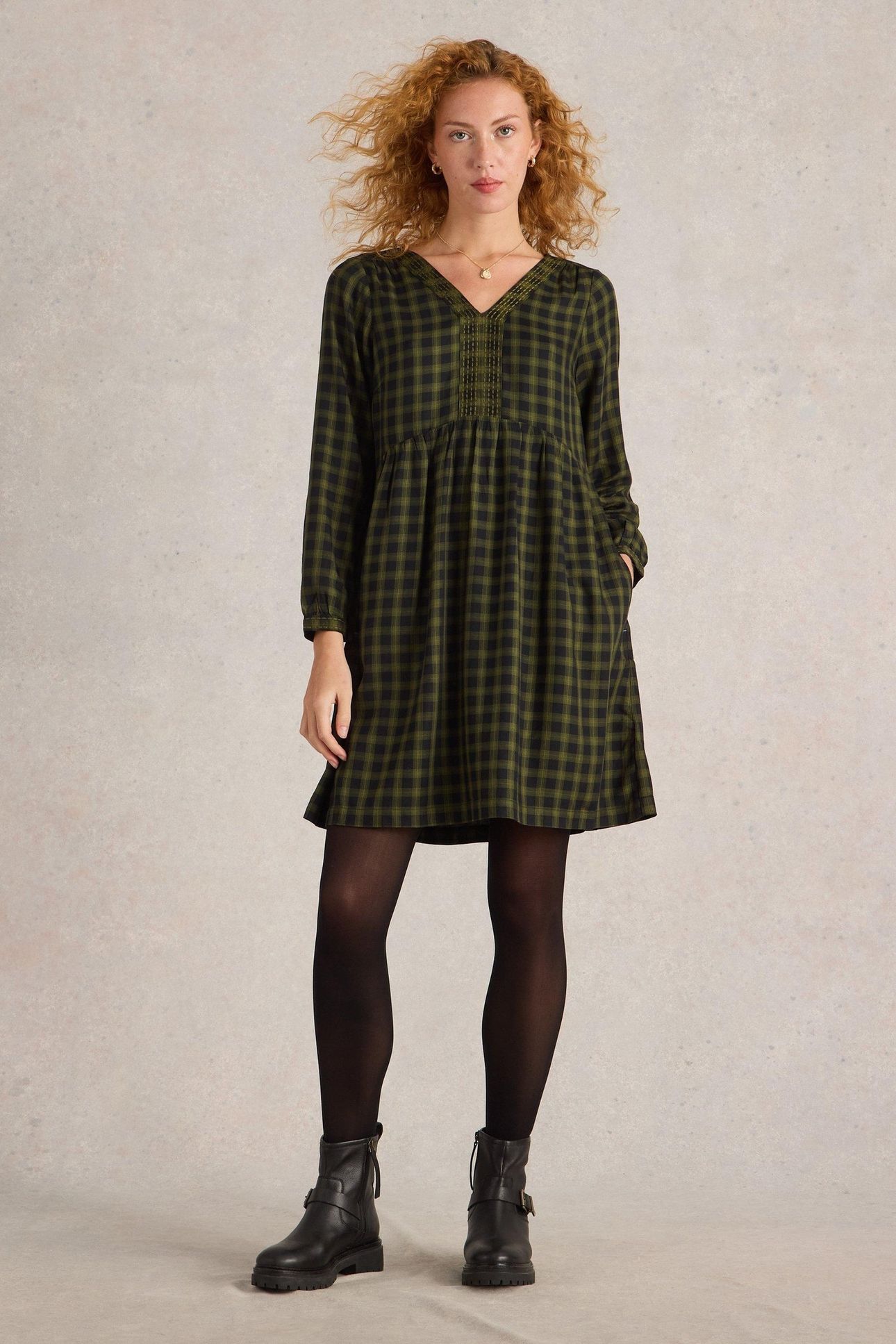PENELOPE DRESS GREEN MULTI 3