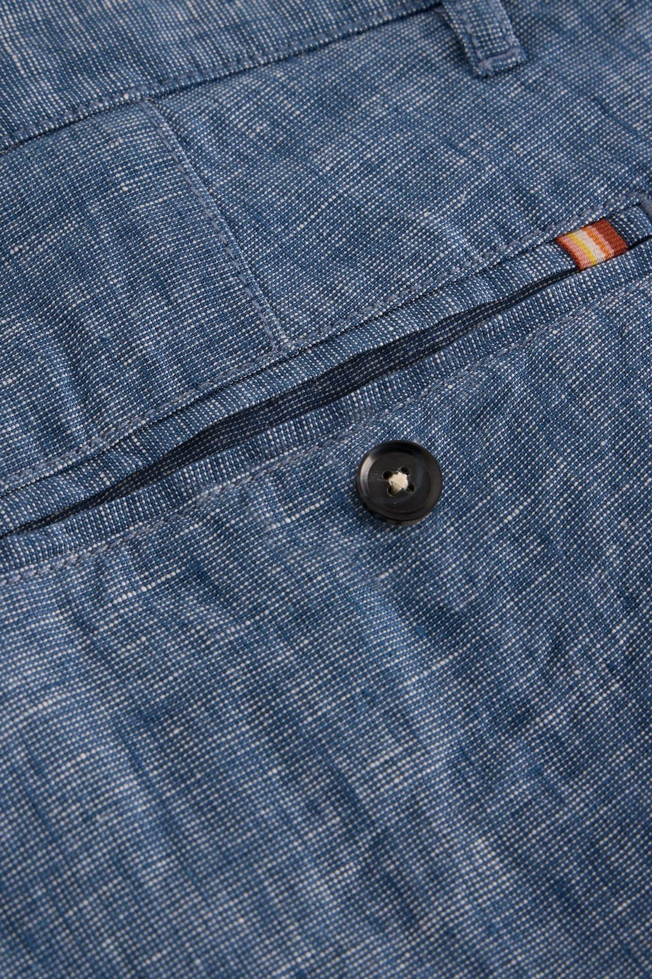LINEN CHINO SHORT MID BLUE 6
