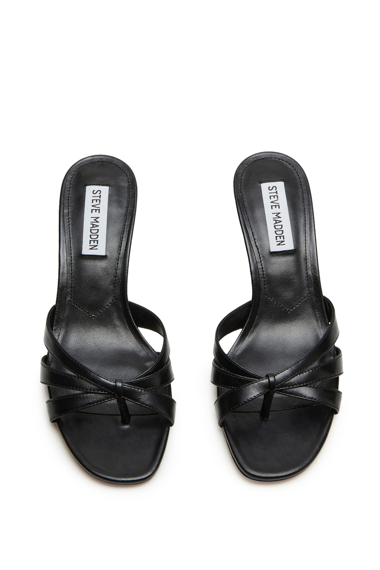 CARY SANDALS BLACK LEATHER 6