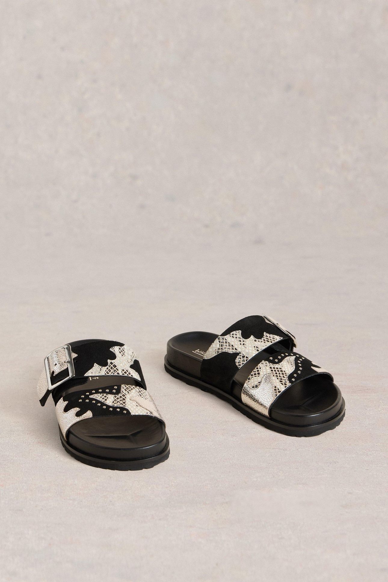 WHITNEY WESTERN SLIDER BLACK MULTI 2