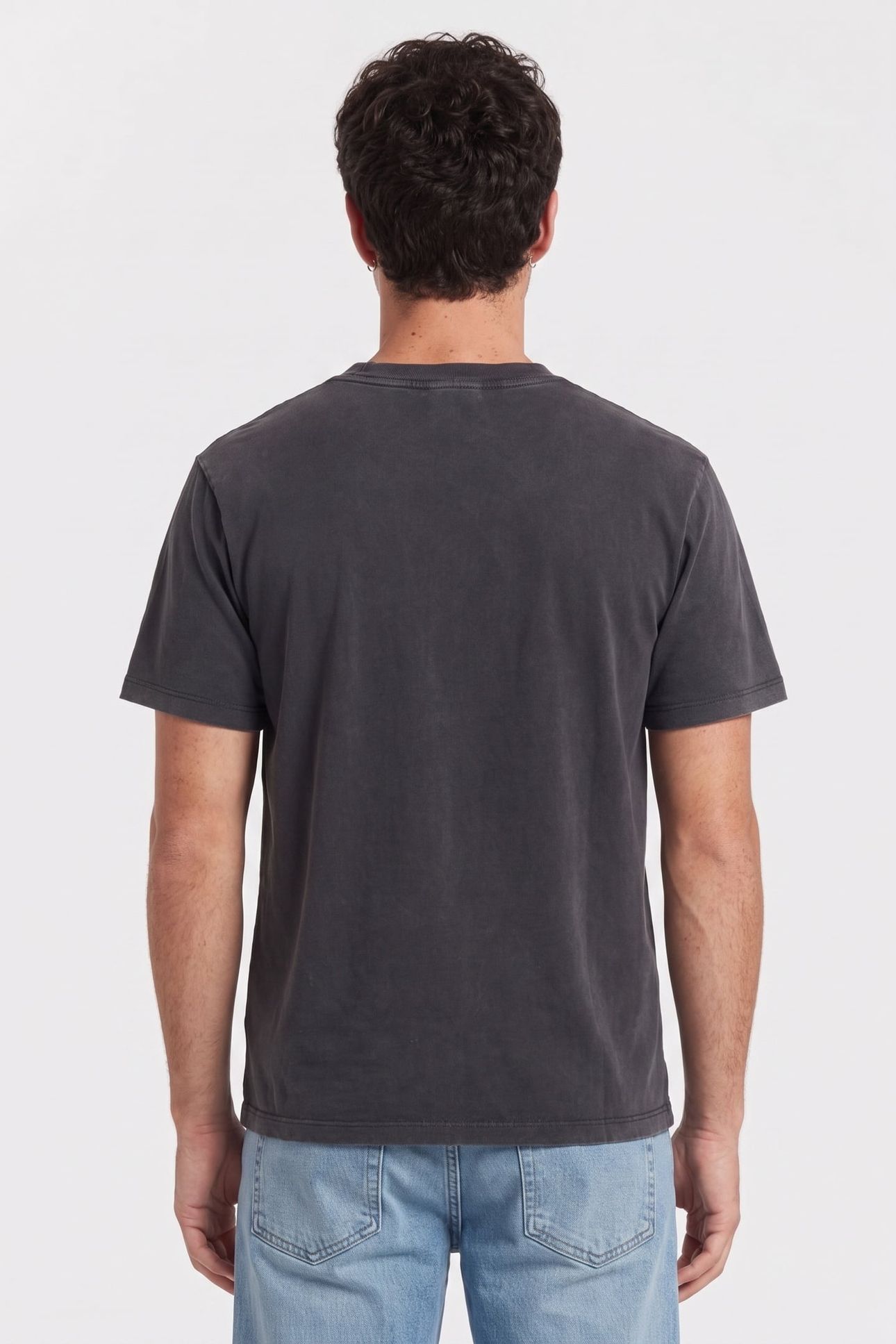 T-SHIRT MC SKULL BLACK WASHED 2